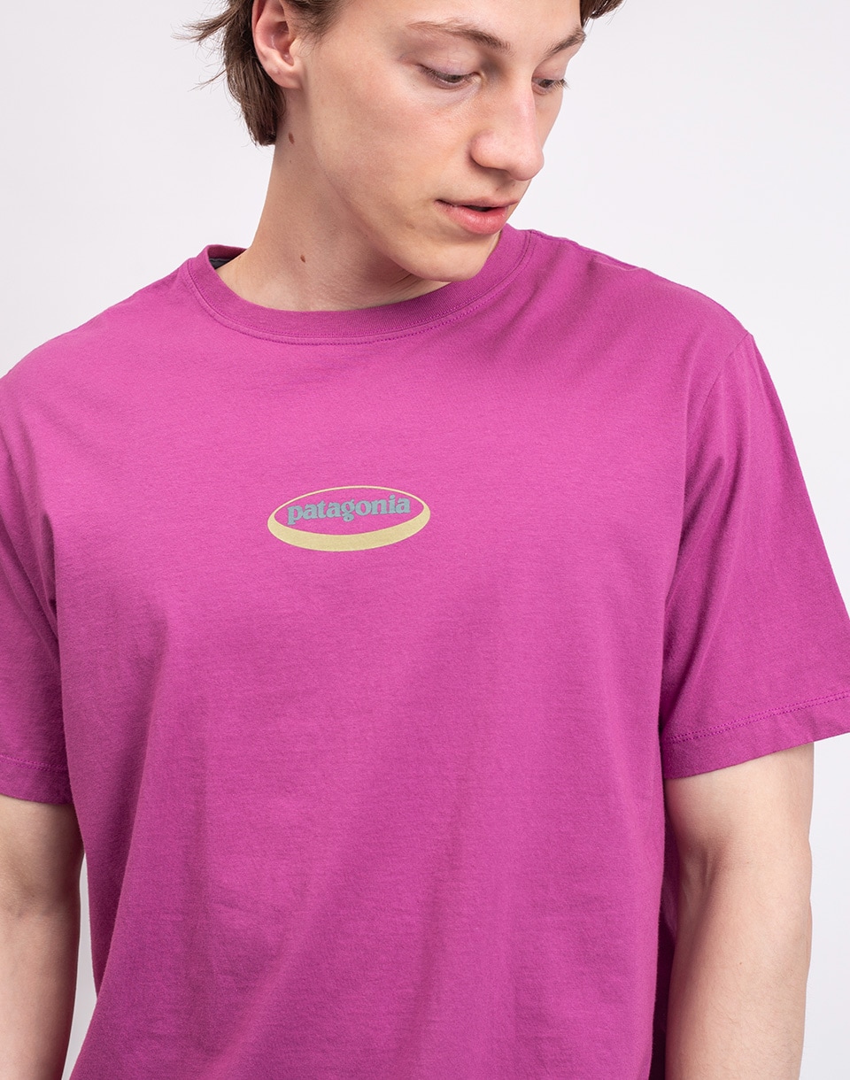 Patagonia M's '95 Oval Logo T-Shirt Faded Magenta S