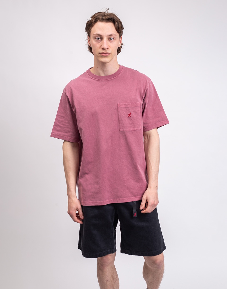 Gramicci One Point Tee Pigment Dyed RED PIGMENT M