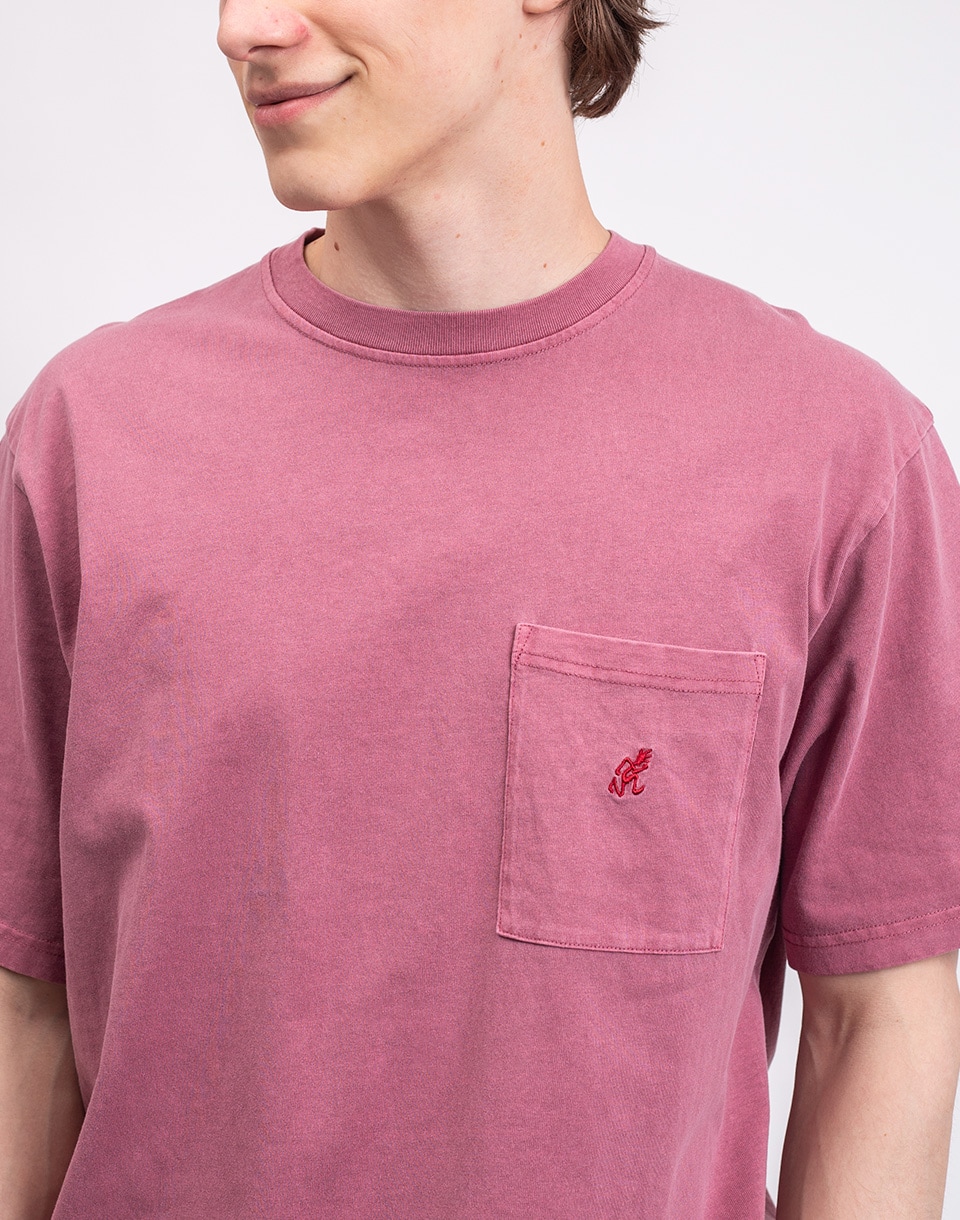 Gramicci One Point Tee Pigment Dyed RED PIGMENT M