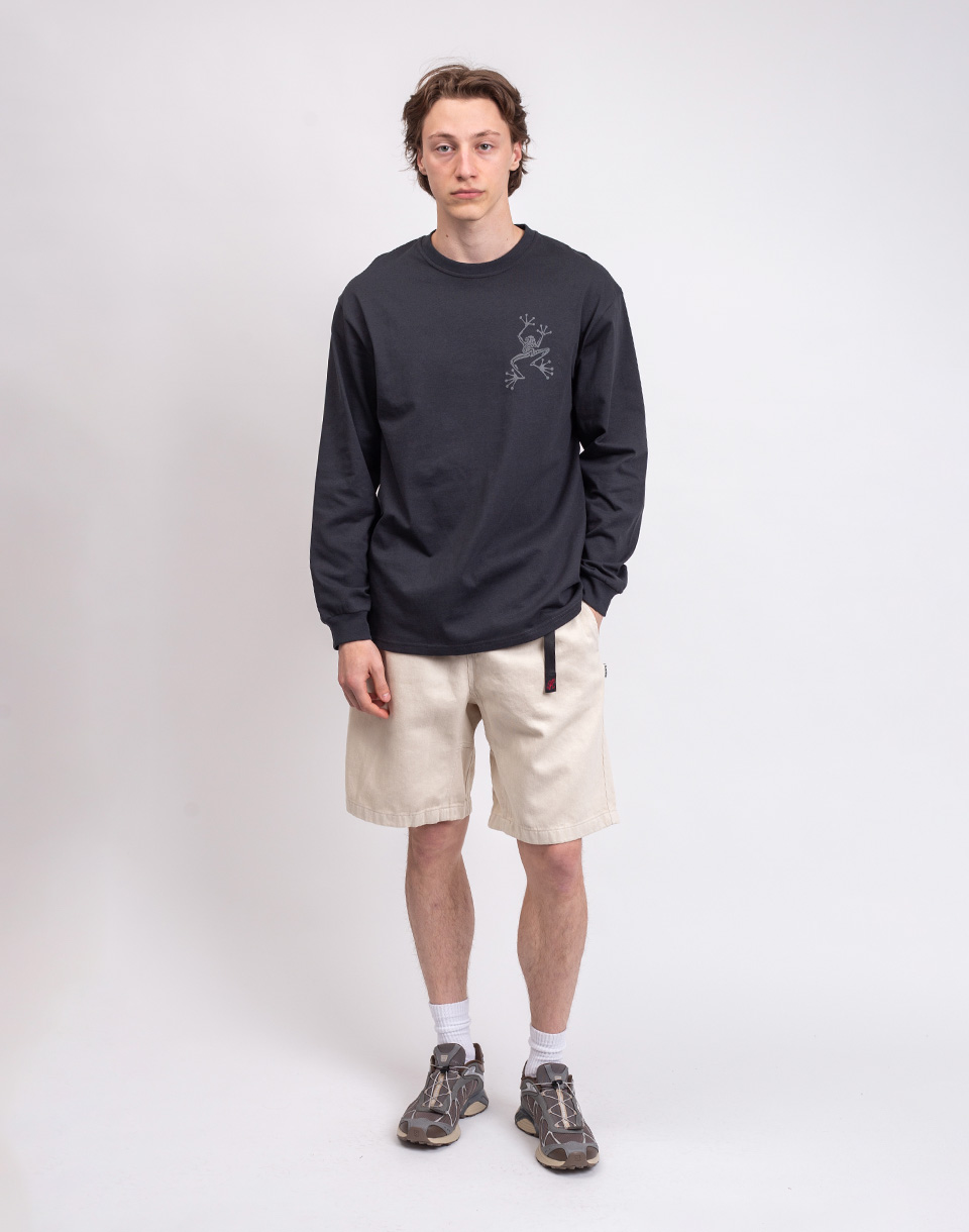 Gramicci Sticky Hands L/S Tee VINTAGE BLACK M