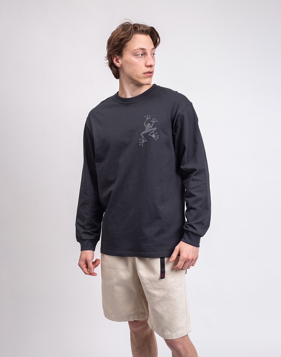 Gramicci Sticky Hands L/S Tee VINTAGE BLACK M