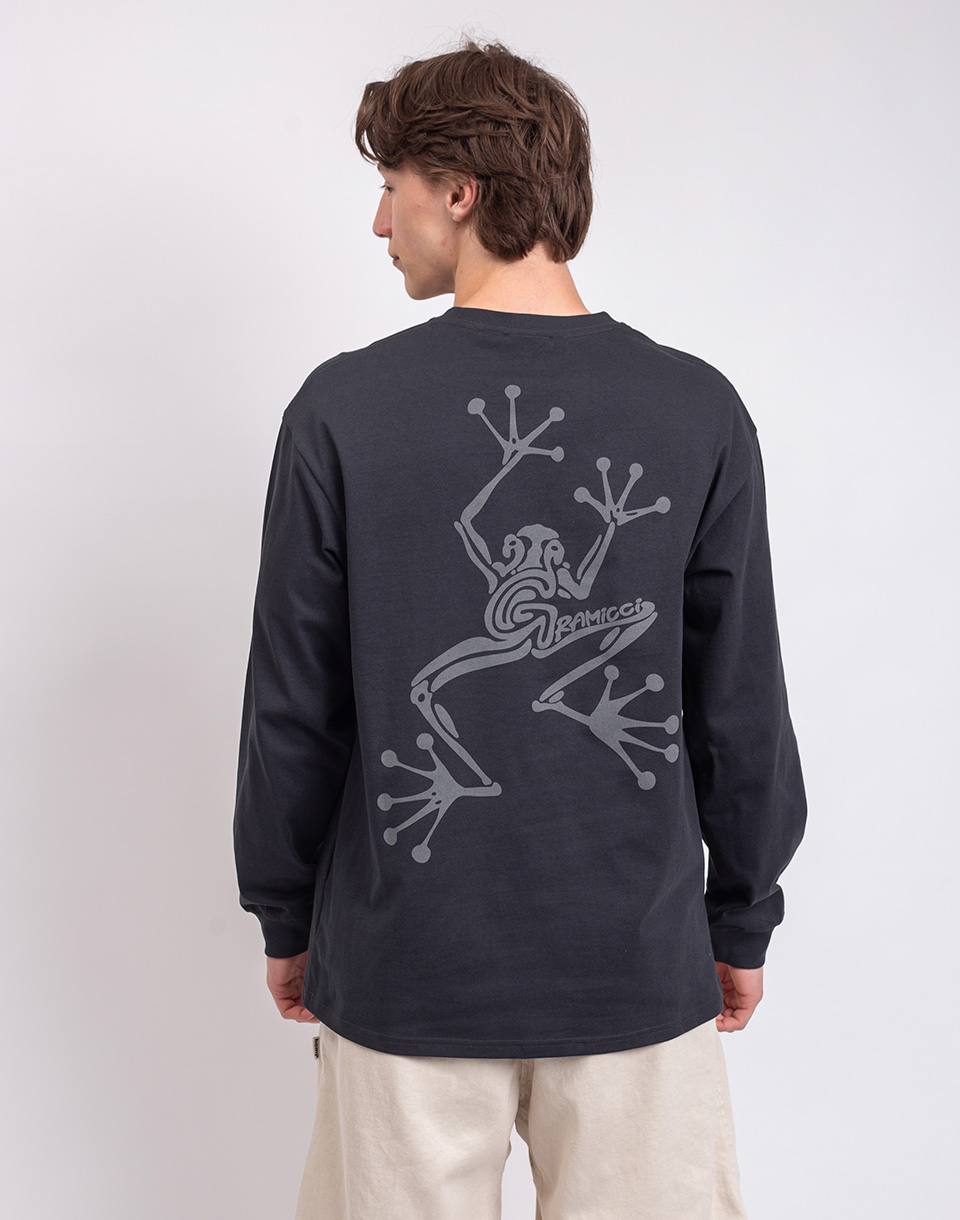 Gramicci Sticky Hands L/S Tee VINTAGE BLACK M