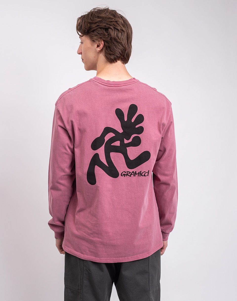 Gramicci Running Man L/S Tee Pigment Dyed RED PIGMENT XL