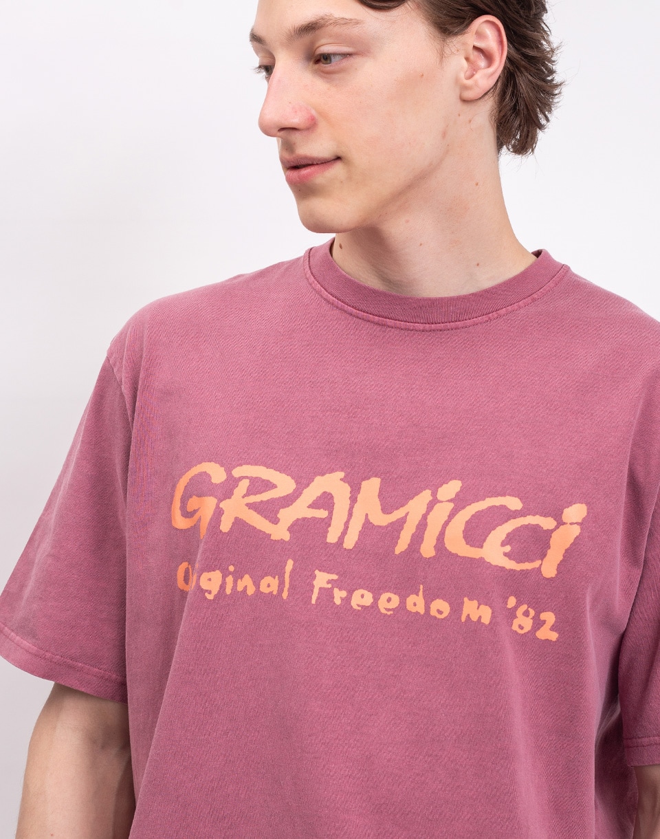 Gramicci Freedom Tee Pigment Dyed RED PIGMENT M