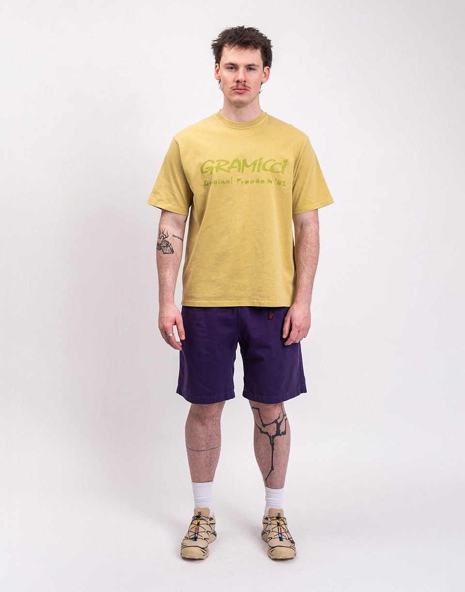 Gramicci Freedom Tee Pigment Dyed SULPHUR PIGMENT M
