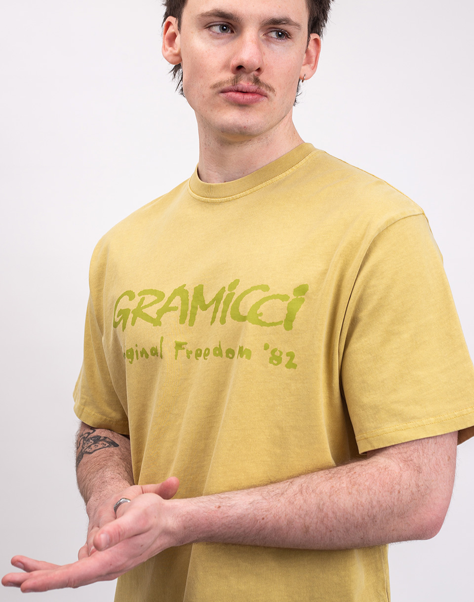 Gramicci Freedom Tee Pigment Dyed SULPHUR PIGMENT M