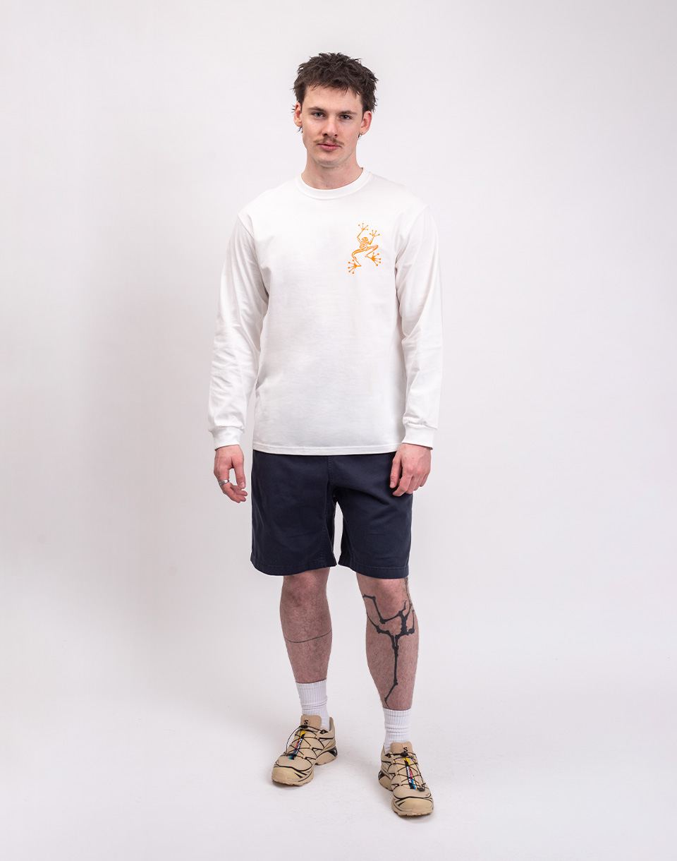 Gramicci Sticky Hands L/S Tee WHITE M