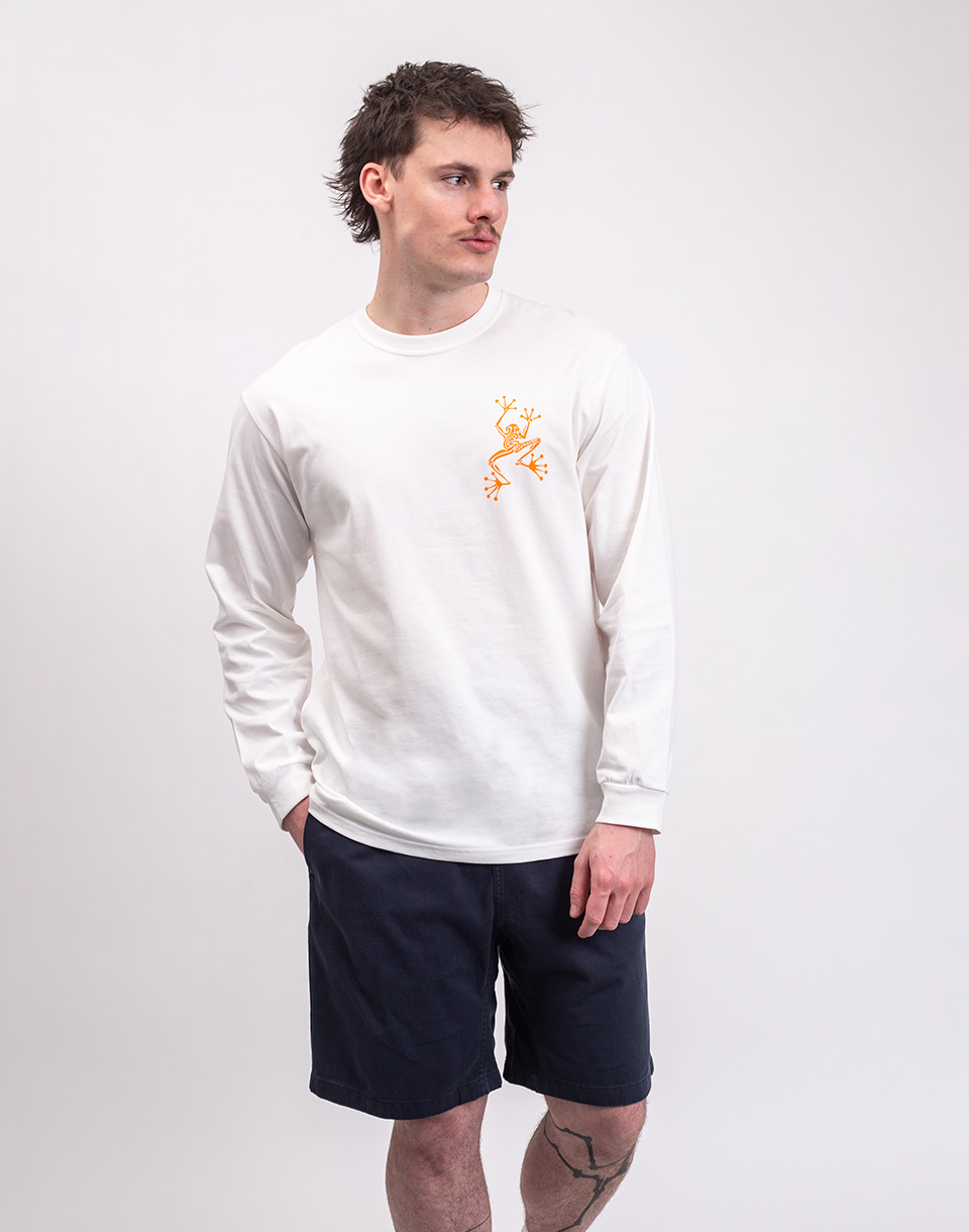 Gramicci Sticky Hands L/S Tee WHITE M