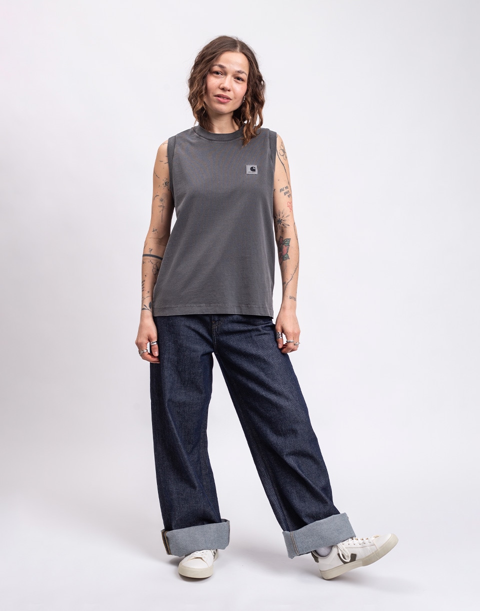 Carhartt WIP W' Nelson A-Shirt Black garment dyed L