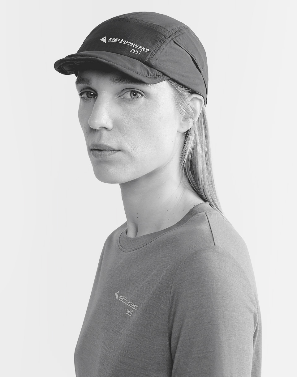 Klättermusen Sol Cap 1025 Clay - Fossil Tan - Mercury Blue M