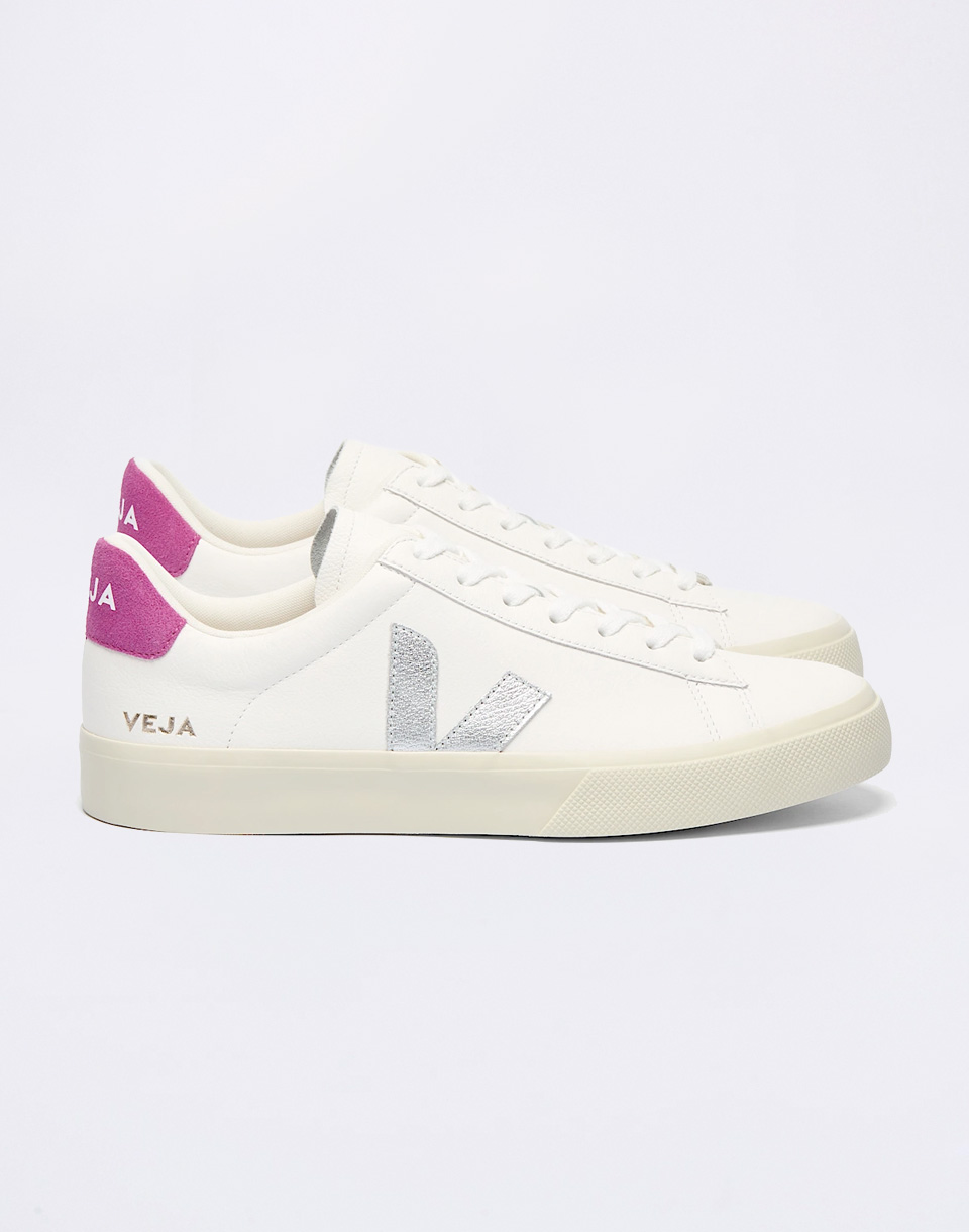 Veja Campo Leather WHITE_SILVER_ULTRAVIOLET 39