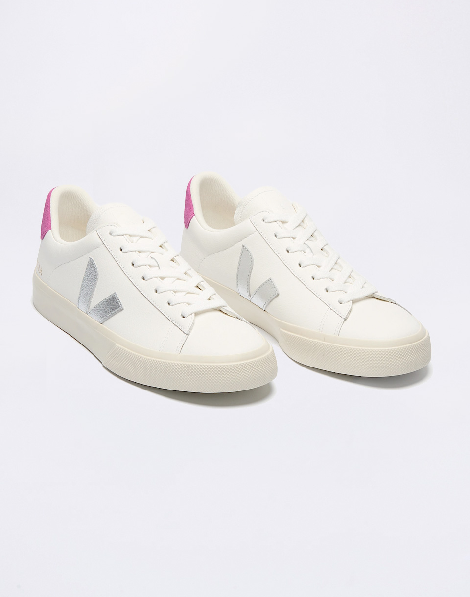 Veja Campo Leather WHITE_SILVER_ULTRAVIOLET 39