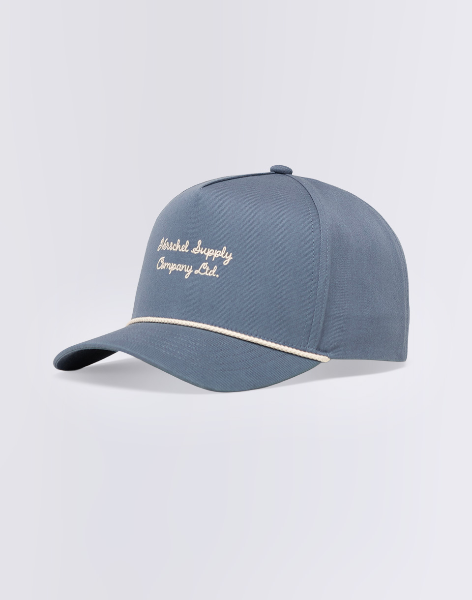 Herschel Supply Whaler Tall Vintage Cotton Cap Blue Mirage