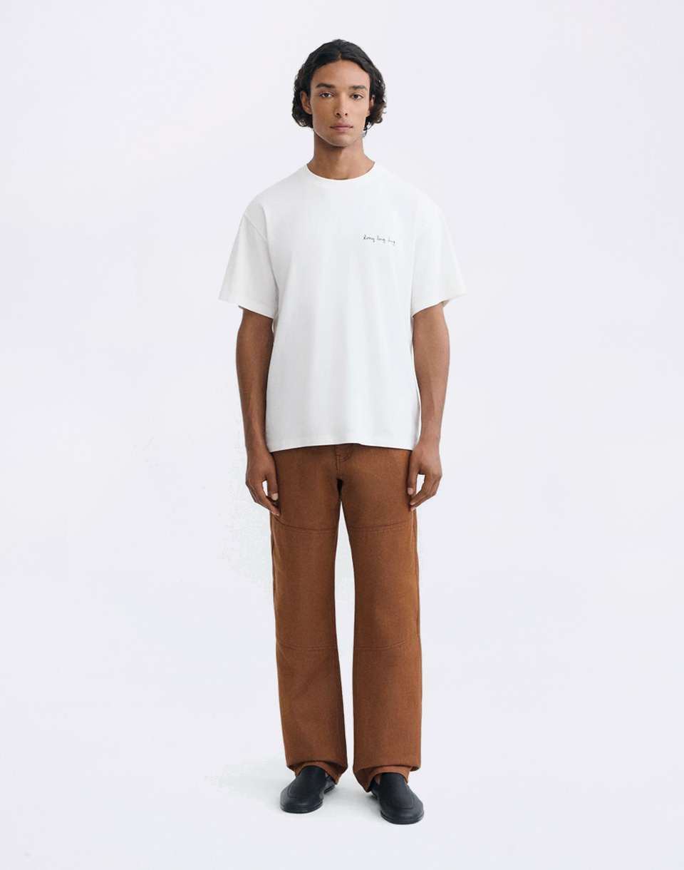 Thinking MU Long Hug Aaron Tee WHITE S (obrázok 3)