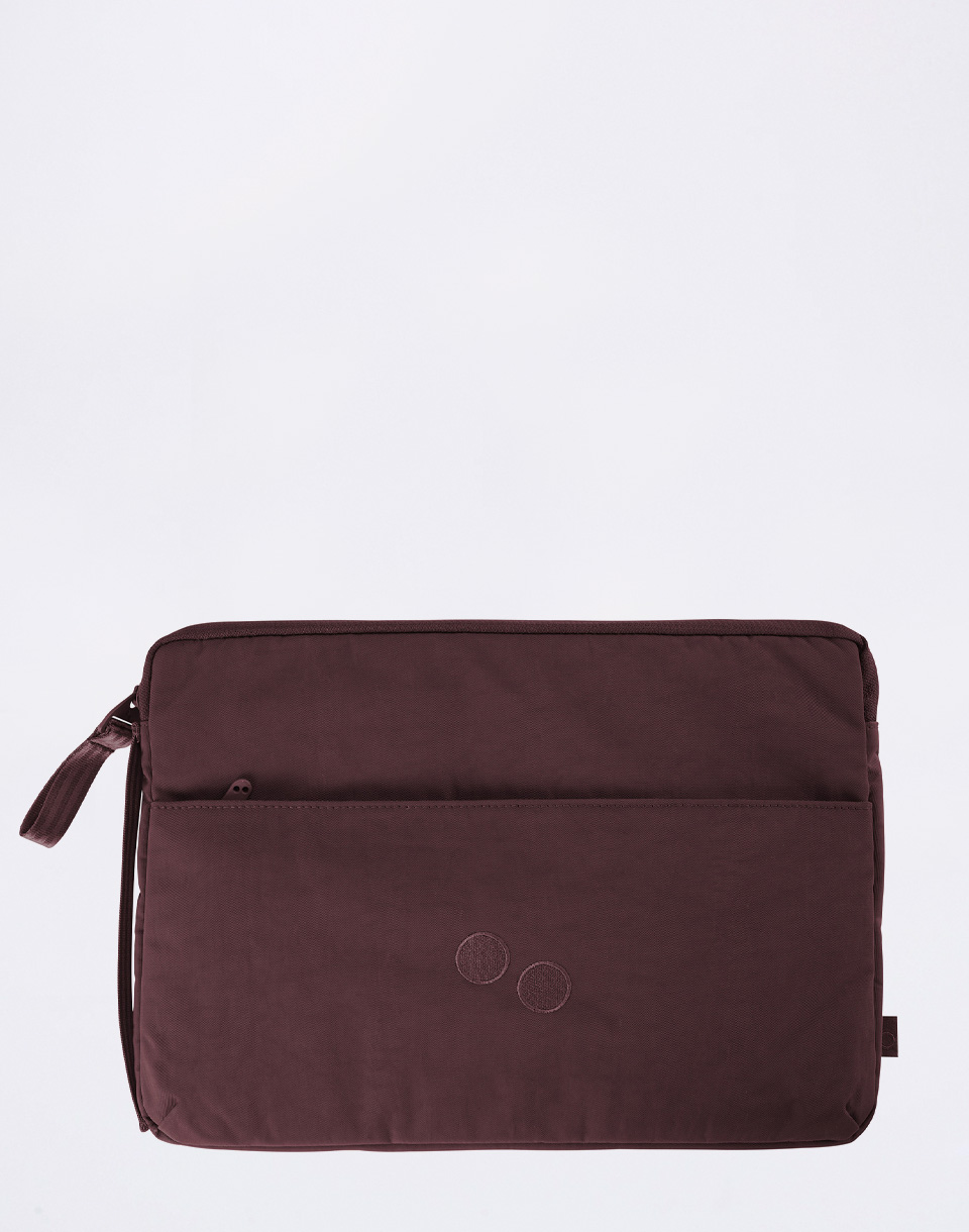 pinqponq Laptop Sleeve 14 Crinkle Mahogany