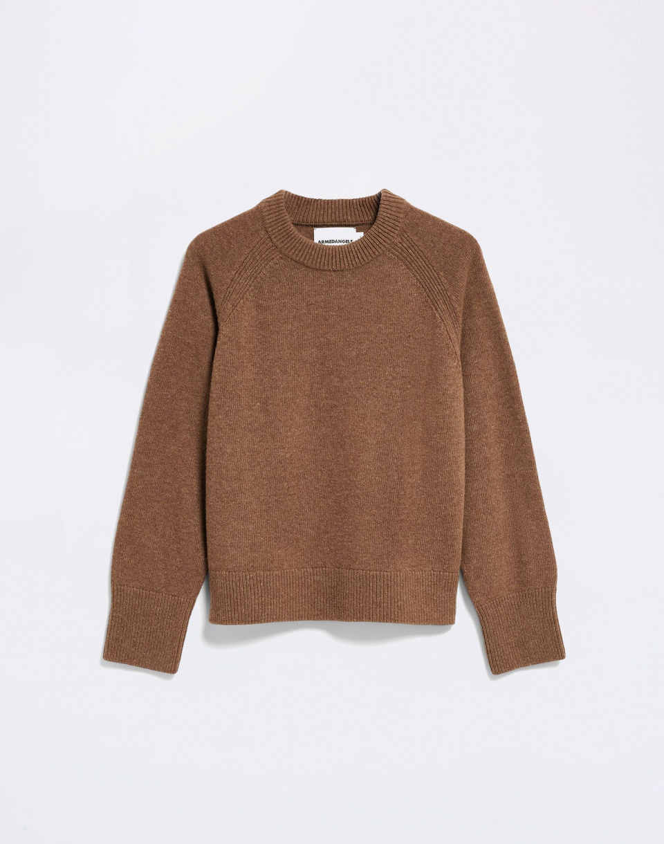 Armedangels Wool Knit Sweater 3719 claystone melange XS