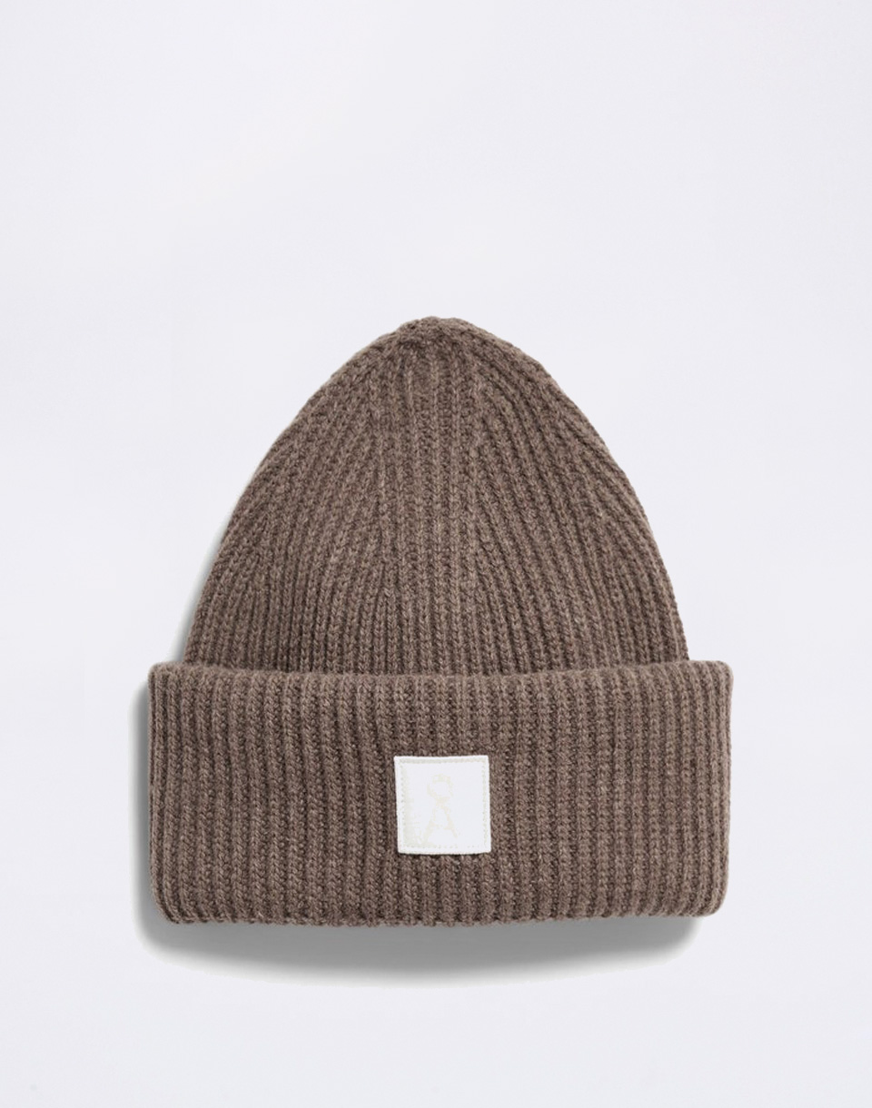 Armedangels Iconic Å Wool Beanie 3719 claystone melange