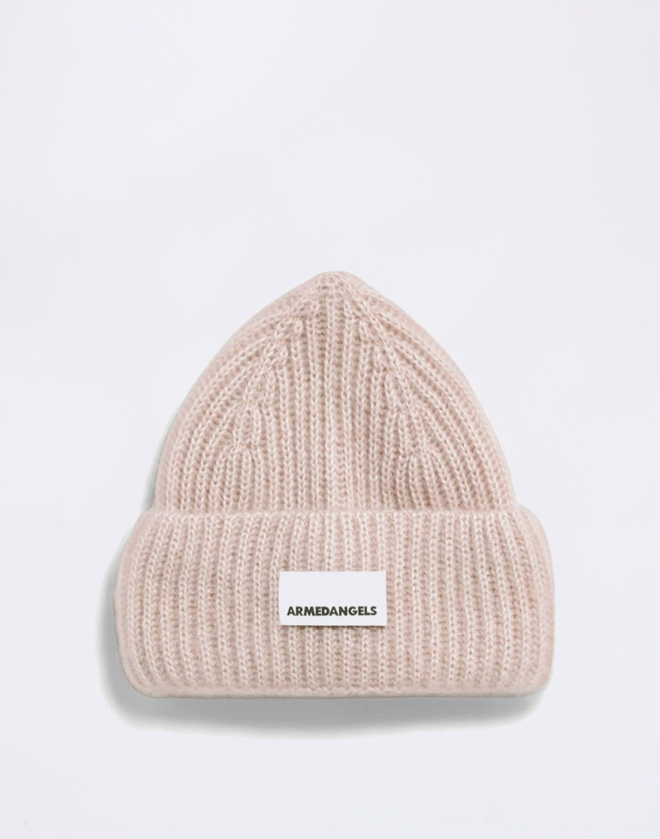 Armedangels Mohair Blend Knit Hat 3642 honey melange