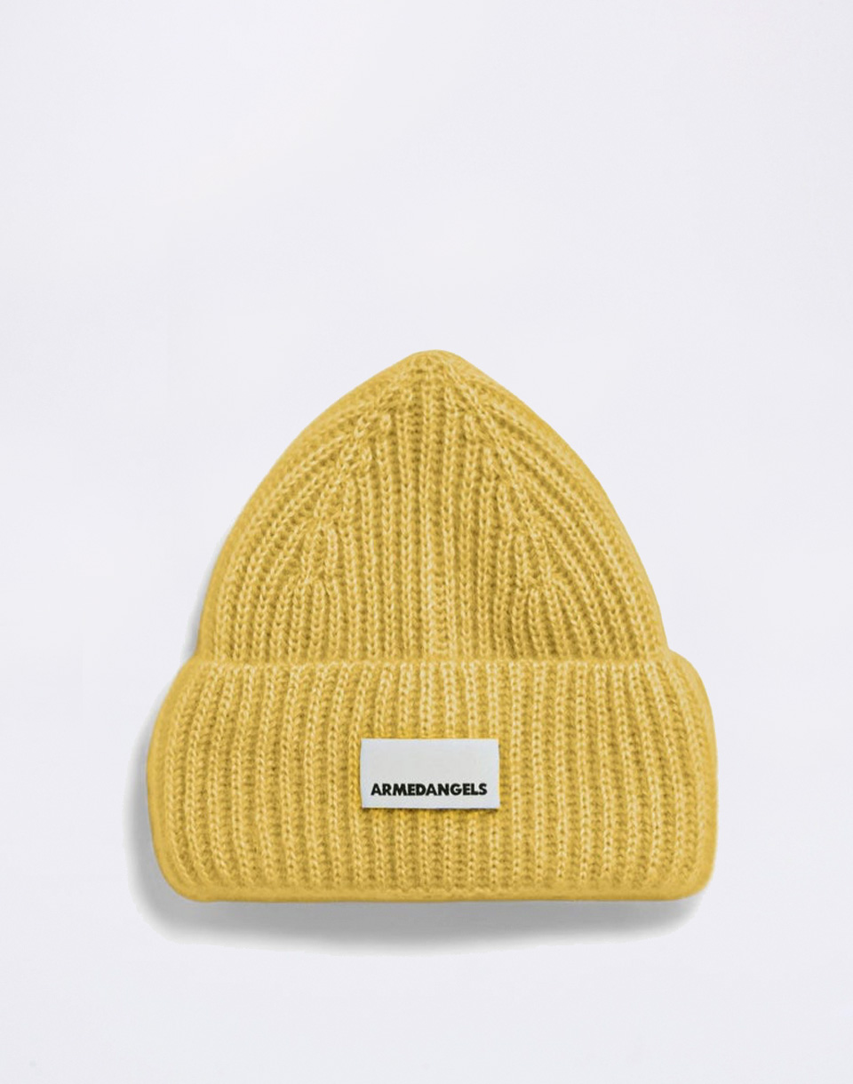 Armedangels Mohair Blend Knit Hat 3643 mosslace