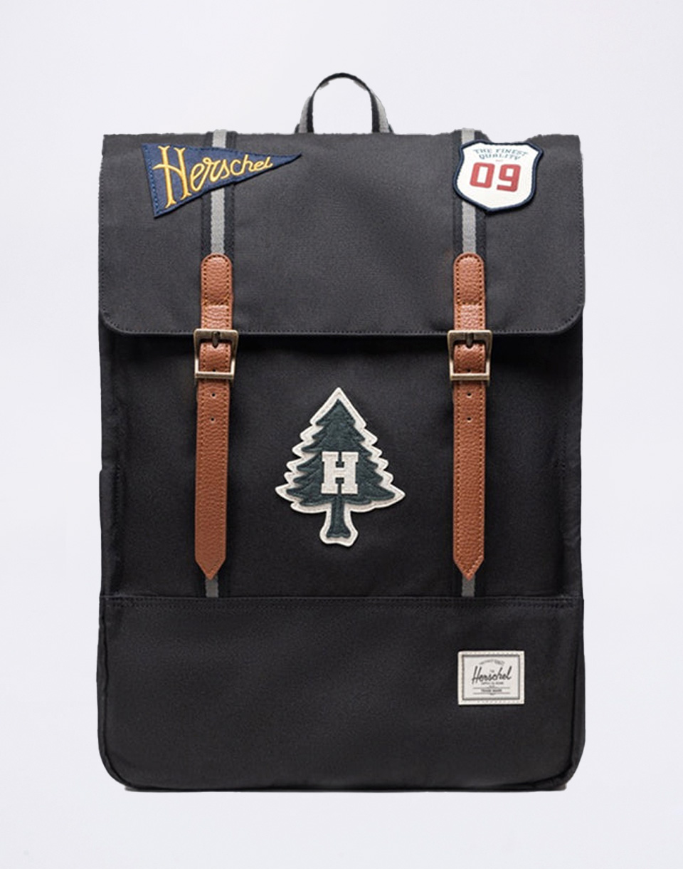 Batoh Herschel Supply Survey™ Patches Black 20 l