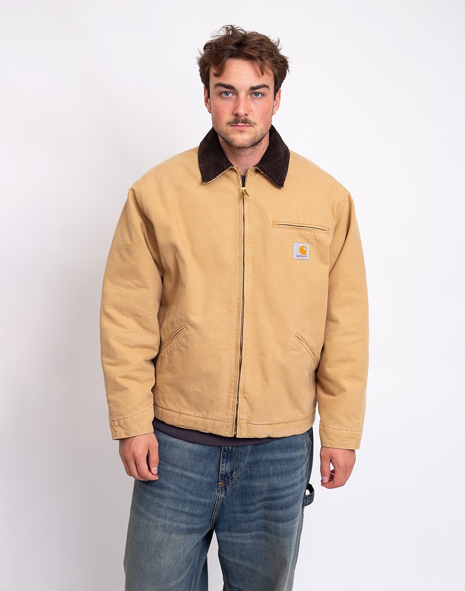Carhartt WIP OG Detroit Jacket WIP Dusty H/Tobacco stone canvas S