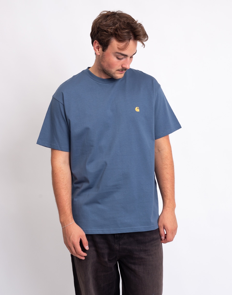 Carhartt WIP S/S Chase T-Shirt Icesheet/Gold S