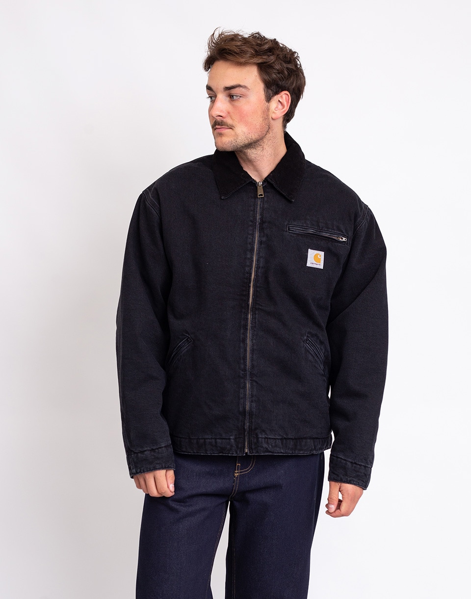 Carhartt WIP OG Detroit Jacket Black/Black stone washed M