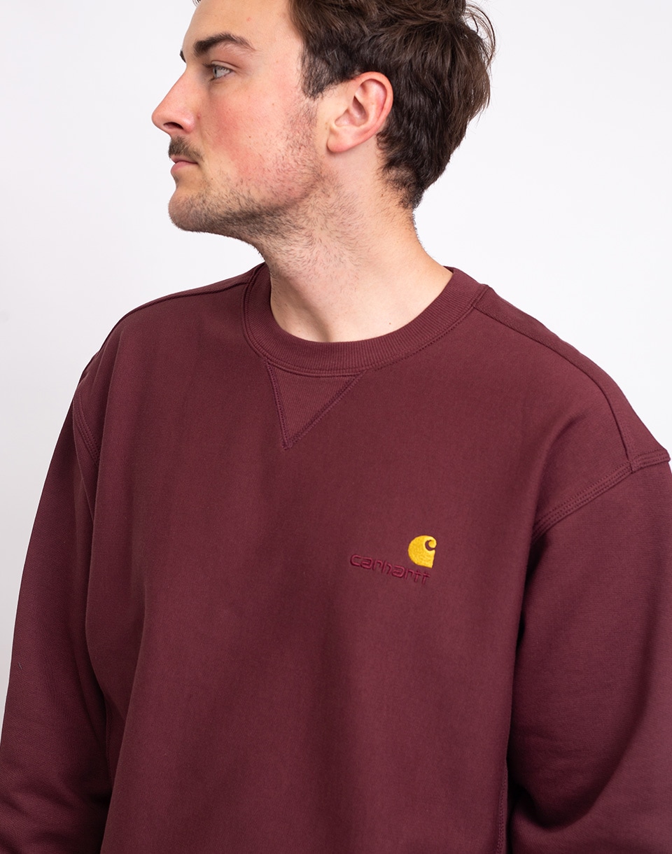 Carhartt WIP American Script Sweat Amarone M (obrázok 4)