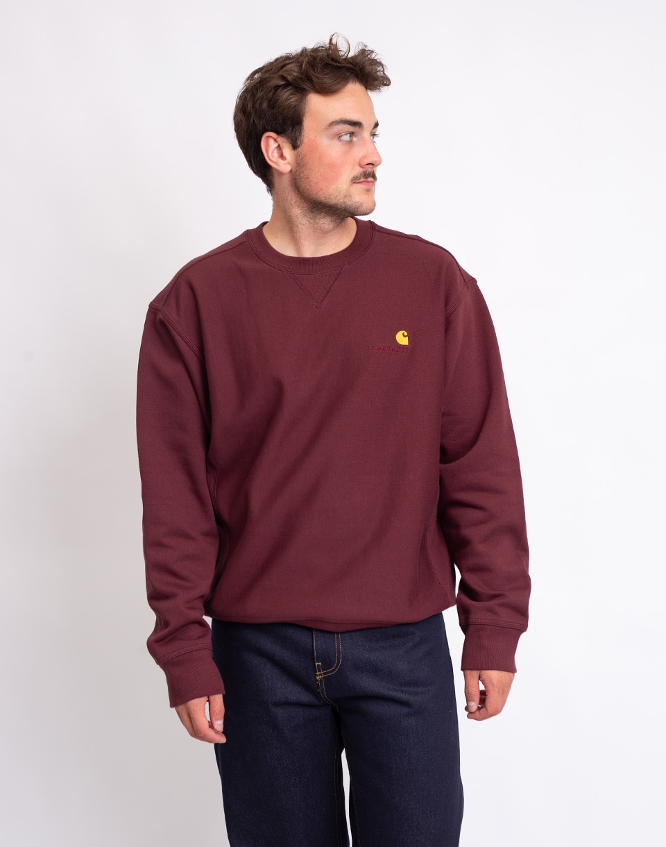 Carhartt WIP American Script Sweat Amarone M