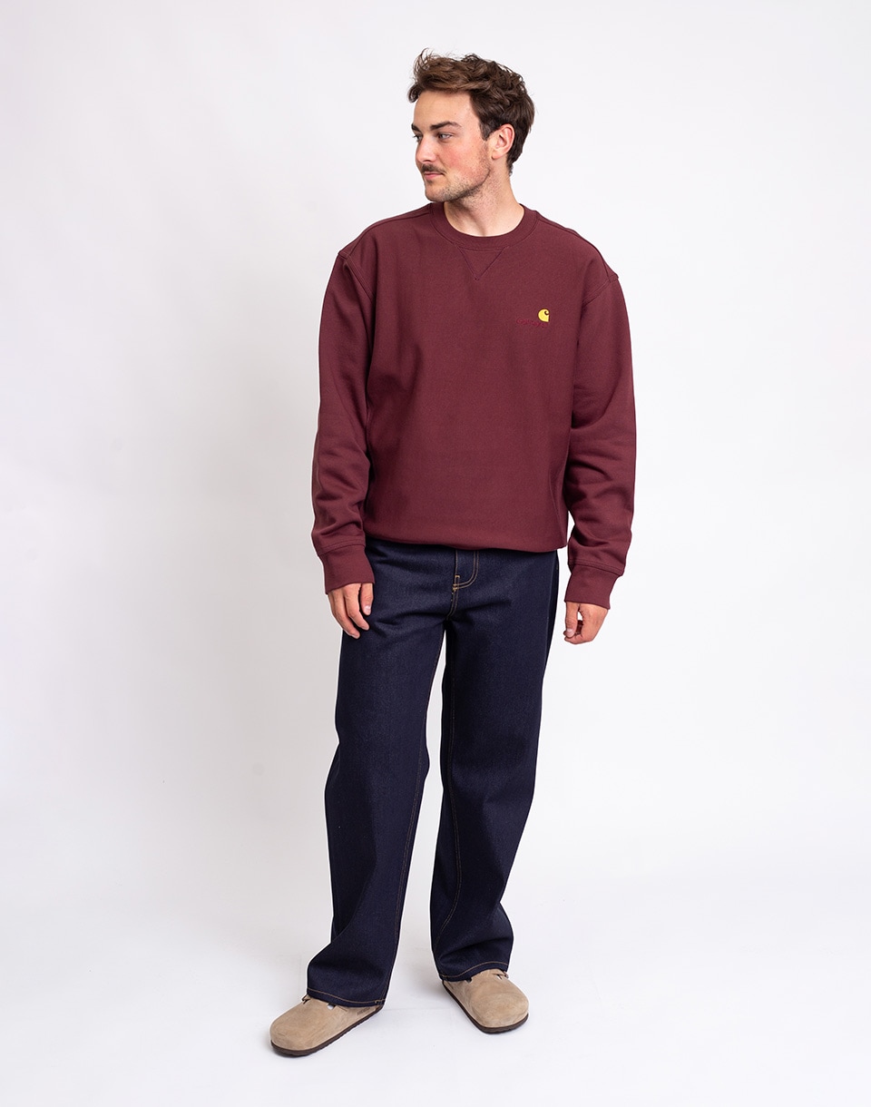 Carhartt WIP American Script Sweat Amarone M (obrázok 3)