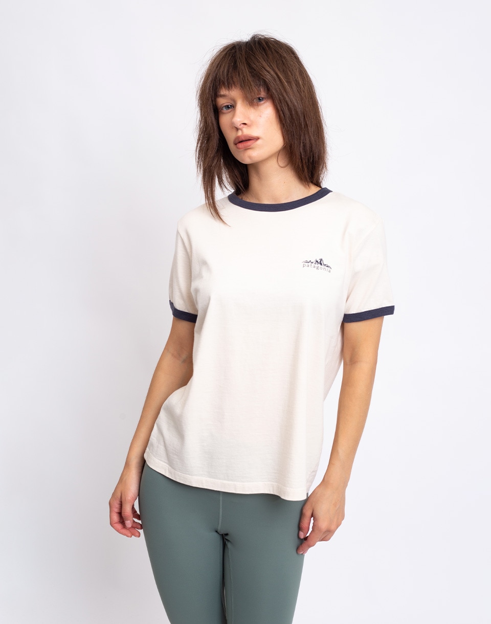Patagonia W's Fitz Roy Foothills Ringer Tee Undyed Natural XS