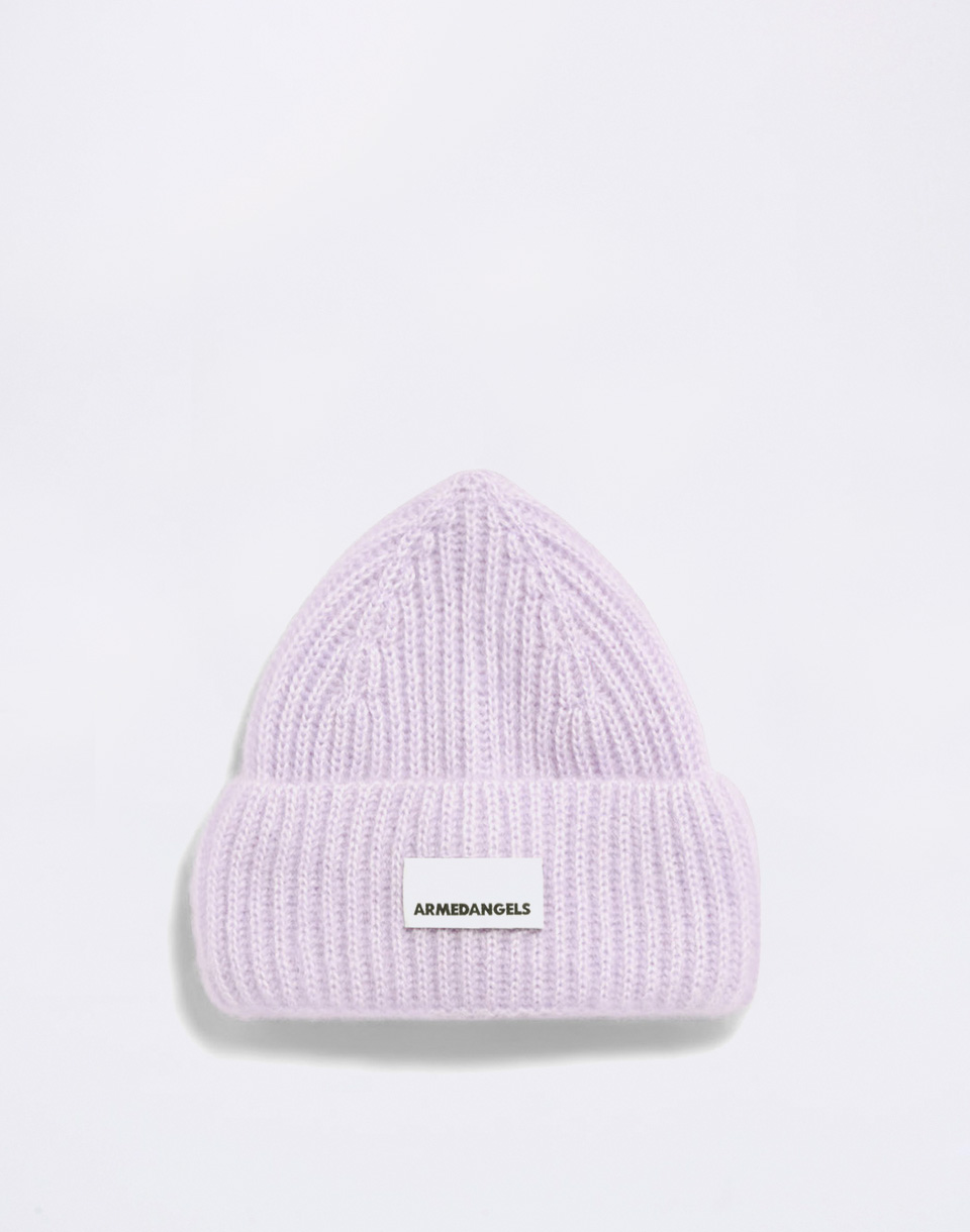 Armedangels Mohair Blend Knit Hat 3633 moonlit lilac