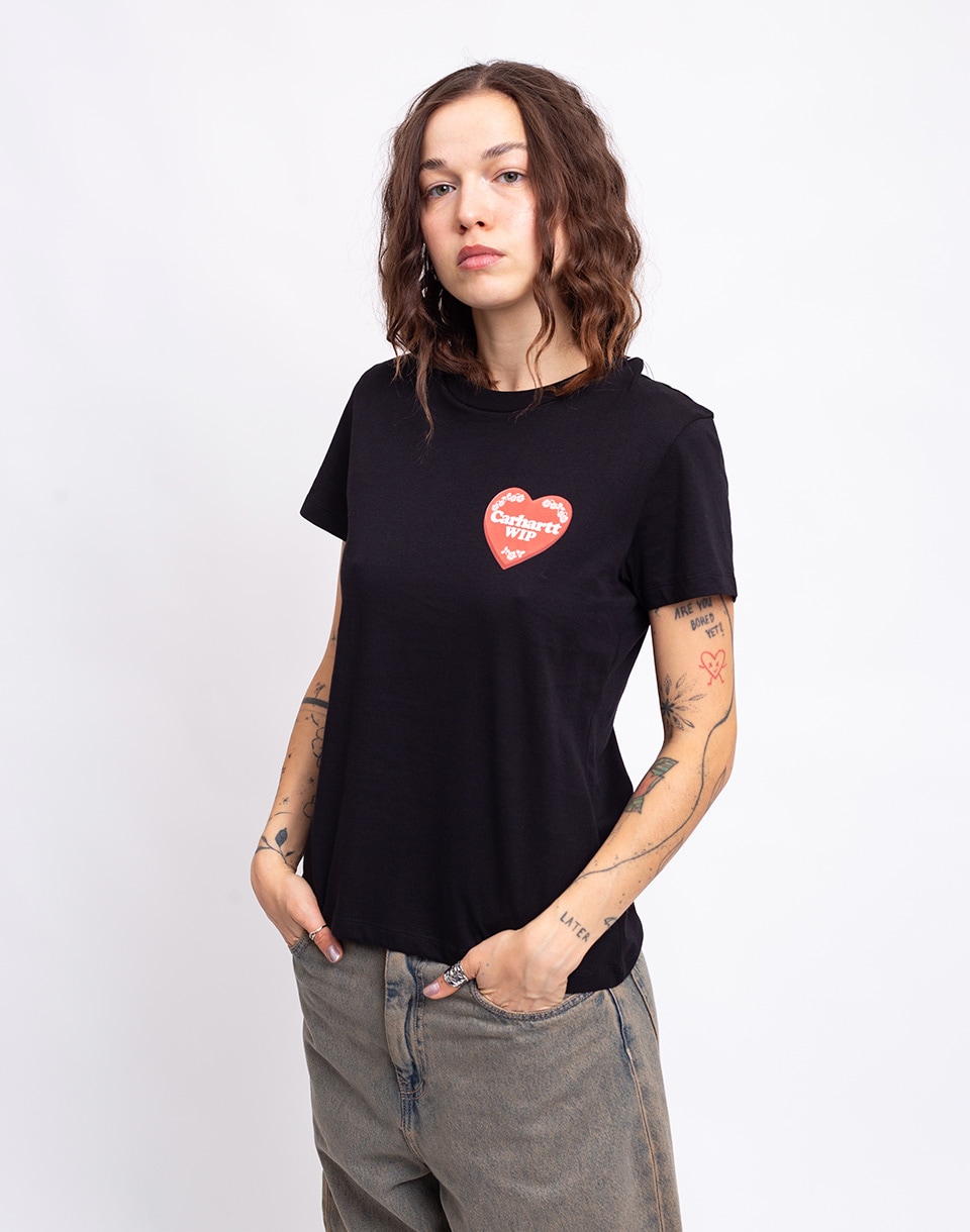 Carhartt WIP W' S/S Hart Case T-Shirt Black XS