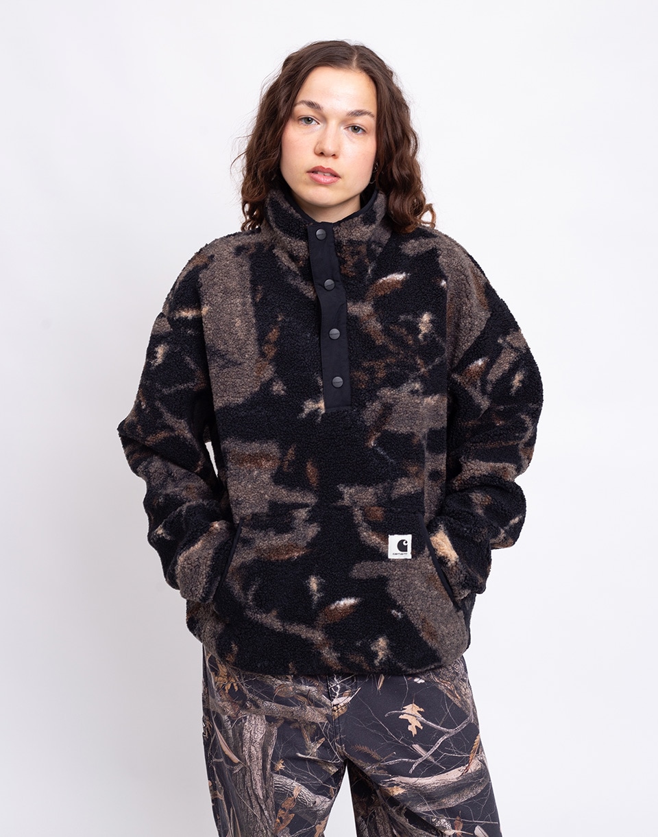 Carhartt WIP W' Elliot High Neck Liner Camo Feather Tree, Black XS