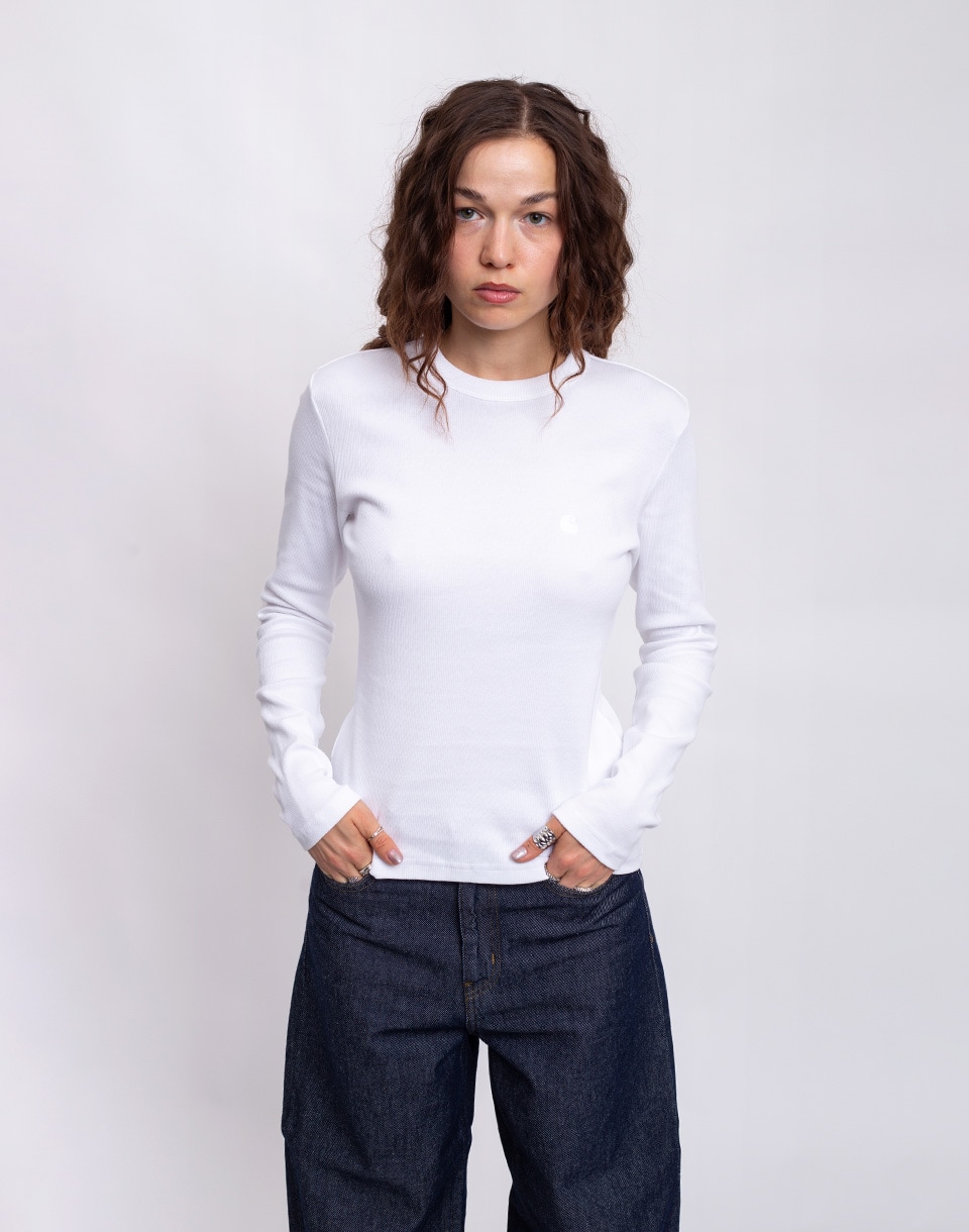 Carhartt WIP W' L/S Philipa T-Shirt White XS