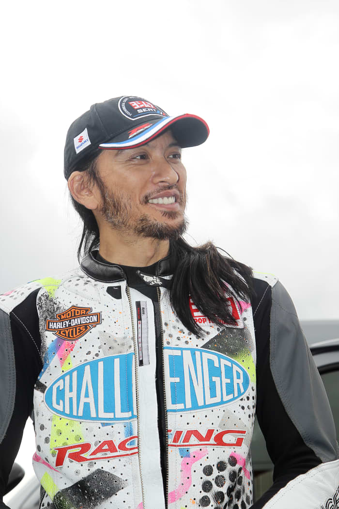 vin&age ファーベスト　新品未使用　バイカー　ハーレー　長瀬智也 長瀬智也氏がバガーレーサーで公式戦デビュー！ 日本初のバガー