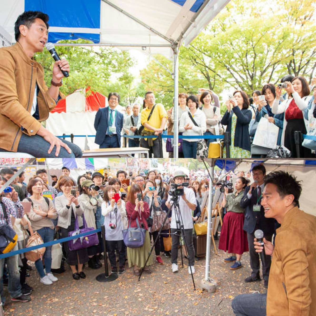 イベントに集まったオトナ女子たちに向けてトーク(10月13日)