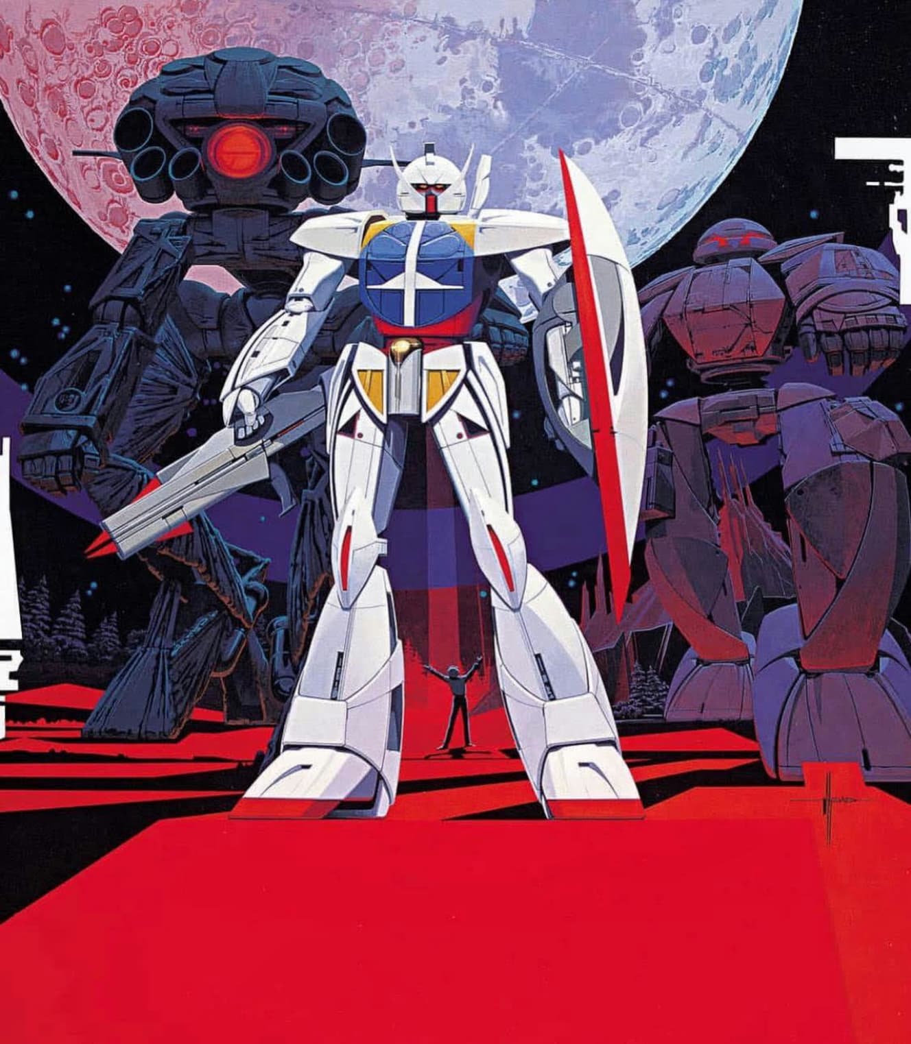 GUNDAM / Mobile FLAT / Diana Counter『∀ガンダム』　© Syd Mead, Inc. © 創通・サンライズ　「シド・ミード展 PROGRESSIONS TYO 2019」　2019年4月27日（土） ～　5月19日（日）　アーツ千代田 3331 / 1Fメインギャラリーにて開催