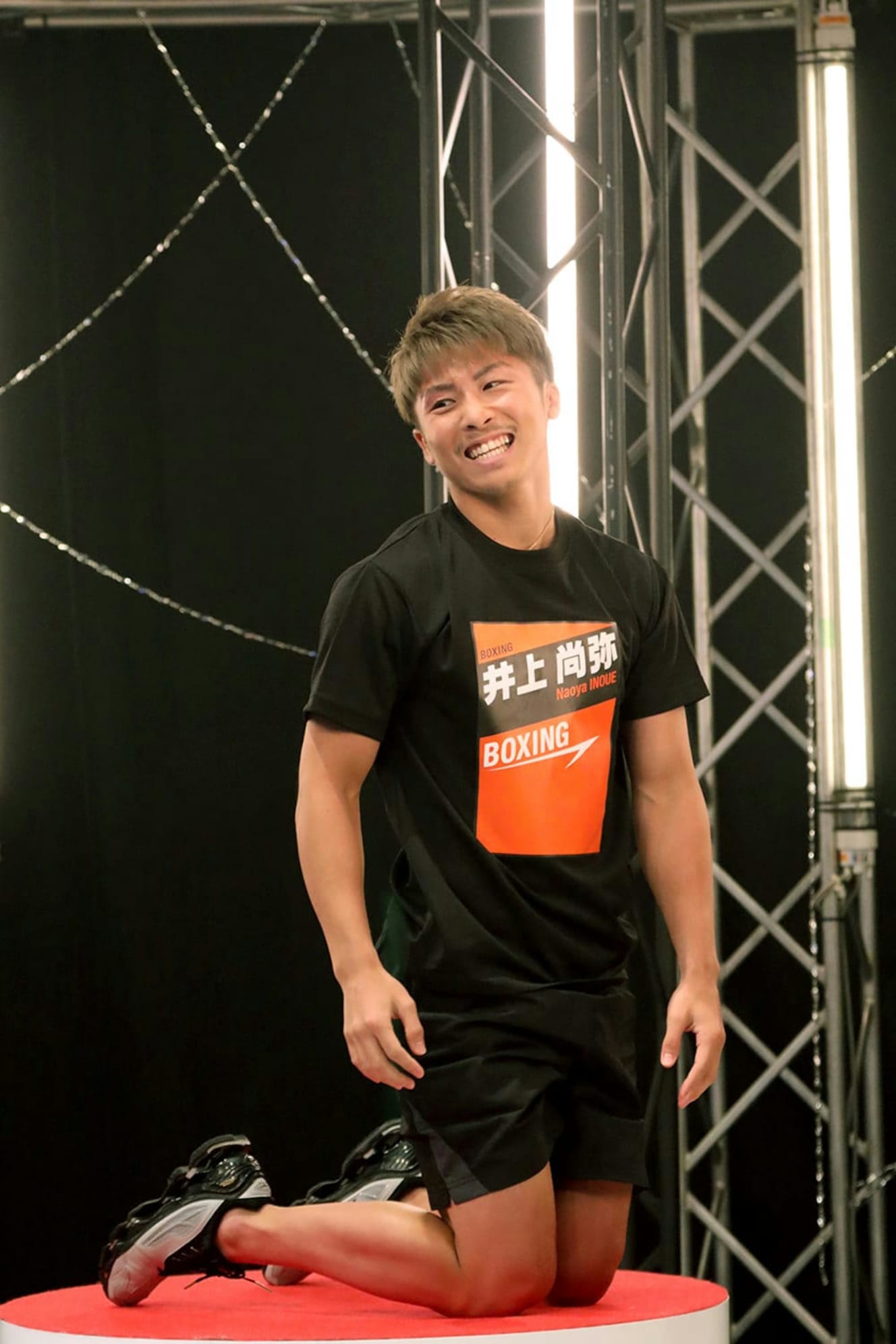 本誌未掲載カット <フジテレビ提供> 12月30日放送「最強スポーツ統一戦」というスポーツの垣根を超えた究極の団体戦に参戦。野球・サッカー・ボクシング・ラグビー・陸上・ハンドボールの6チームが激突した。井上尚弥は3種目に臨んだ