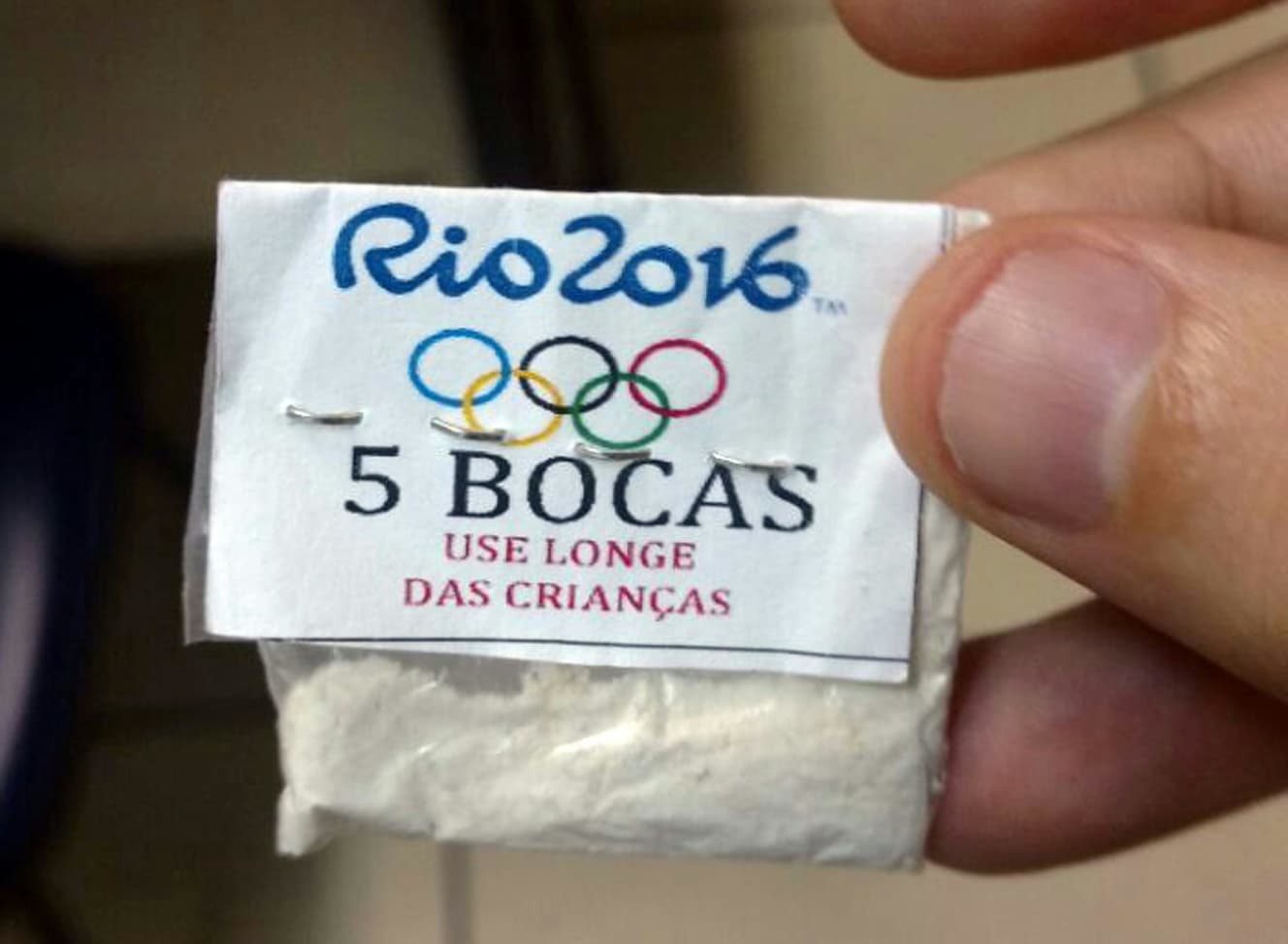 粉末のコカイン。写真は2016年のリオ五輪時に出回ったもの／写真 アフロ