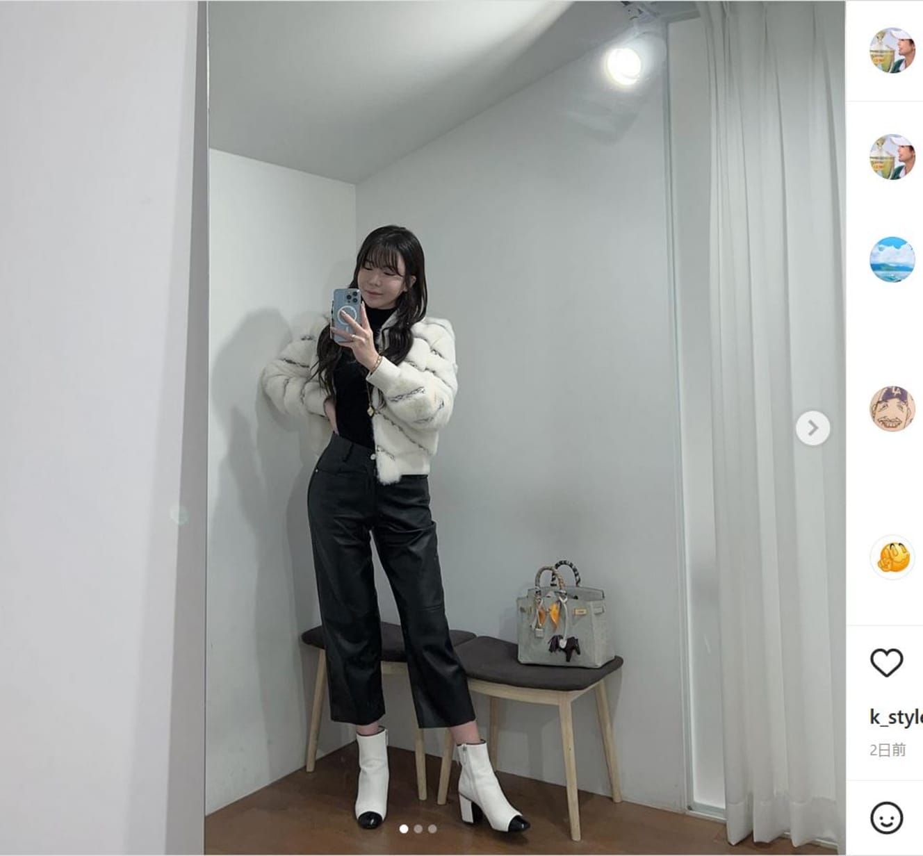 またひとつ大人の表情を見せるアン(本人のインスタグラム@shinaeahnより)