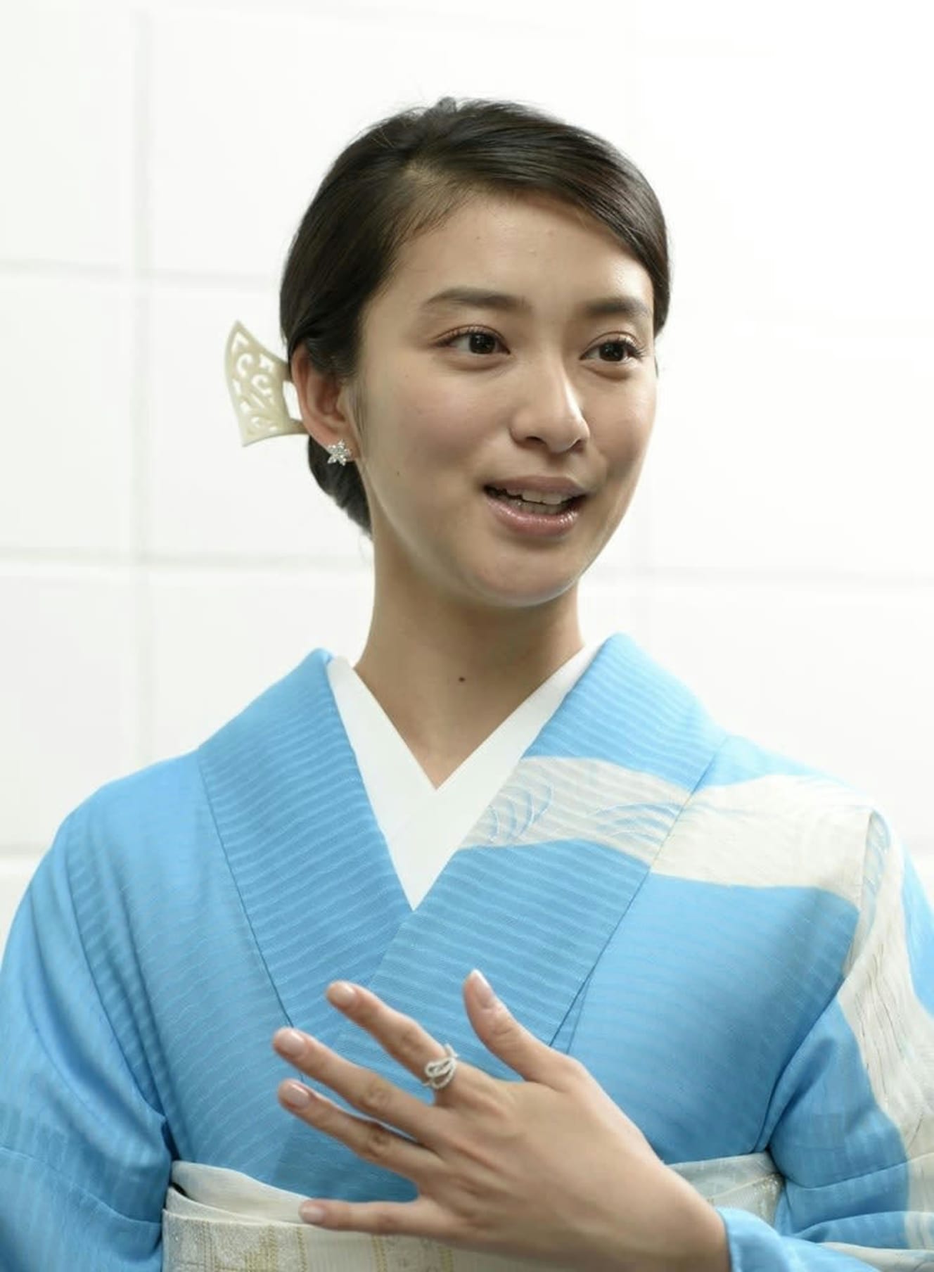 和服姿がよく似合う武井咲(写真は2017年)