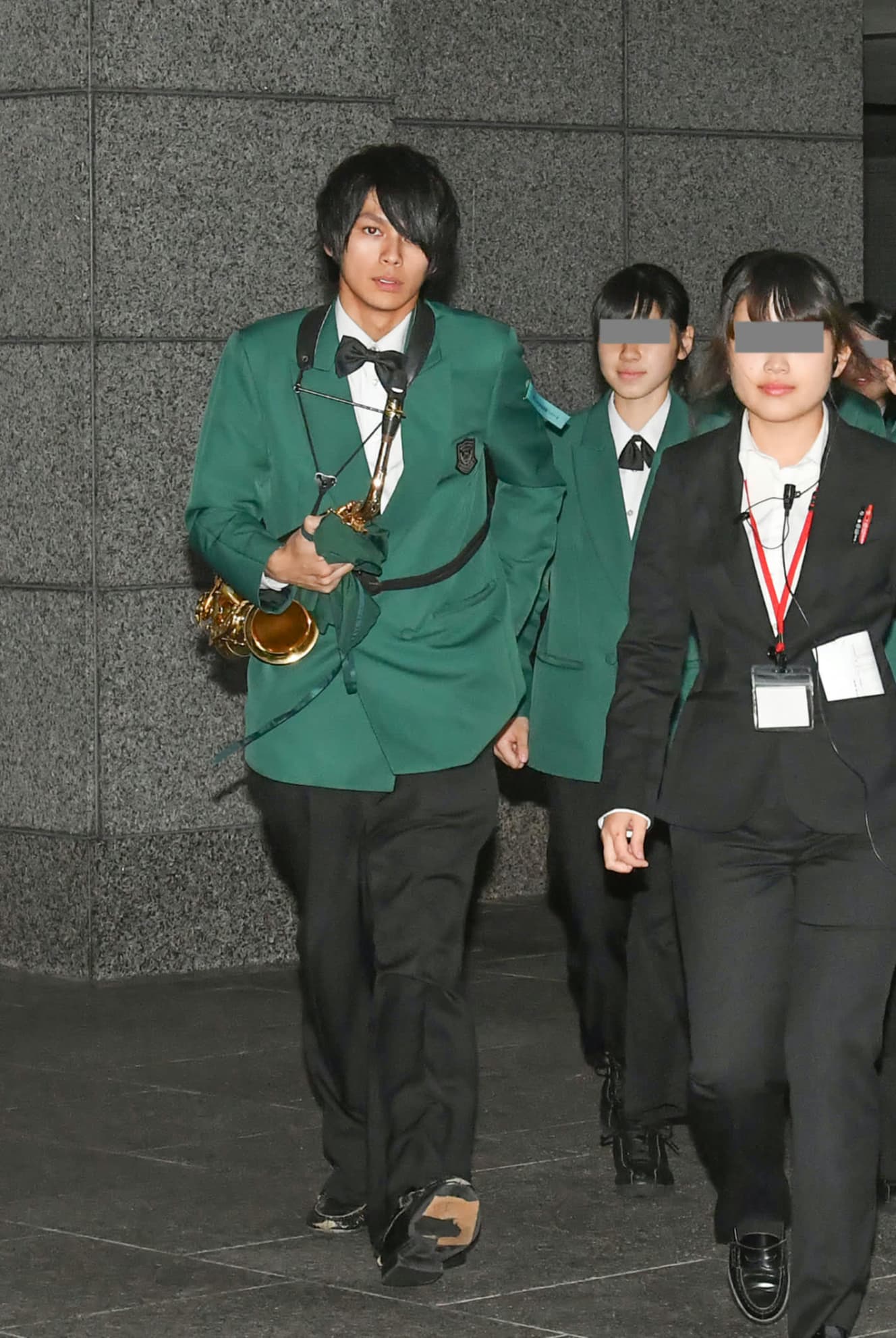 高校時代に名古屋で行われた吹奏楽コンクールに出席した眞栄田郷敦(17年10月撮影)