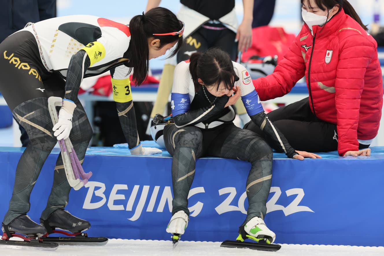 パシュートのレース後、泣きじゃくる姉を気づかう高木美帆