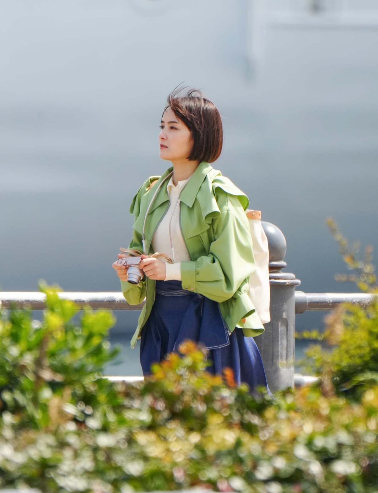本誌未掲載カット 葵わかな ドラマ撮影中の葵わかなを横浜で発見