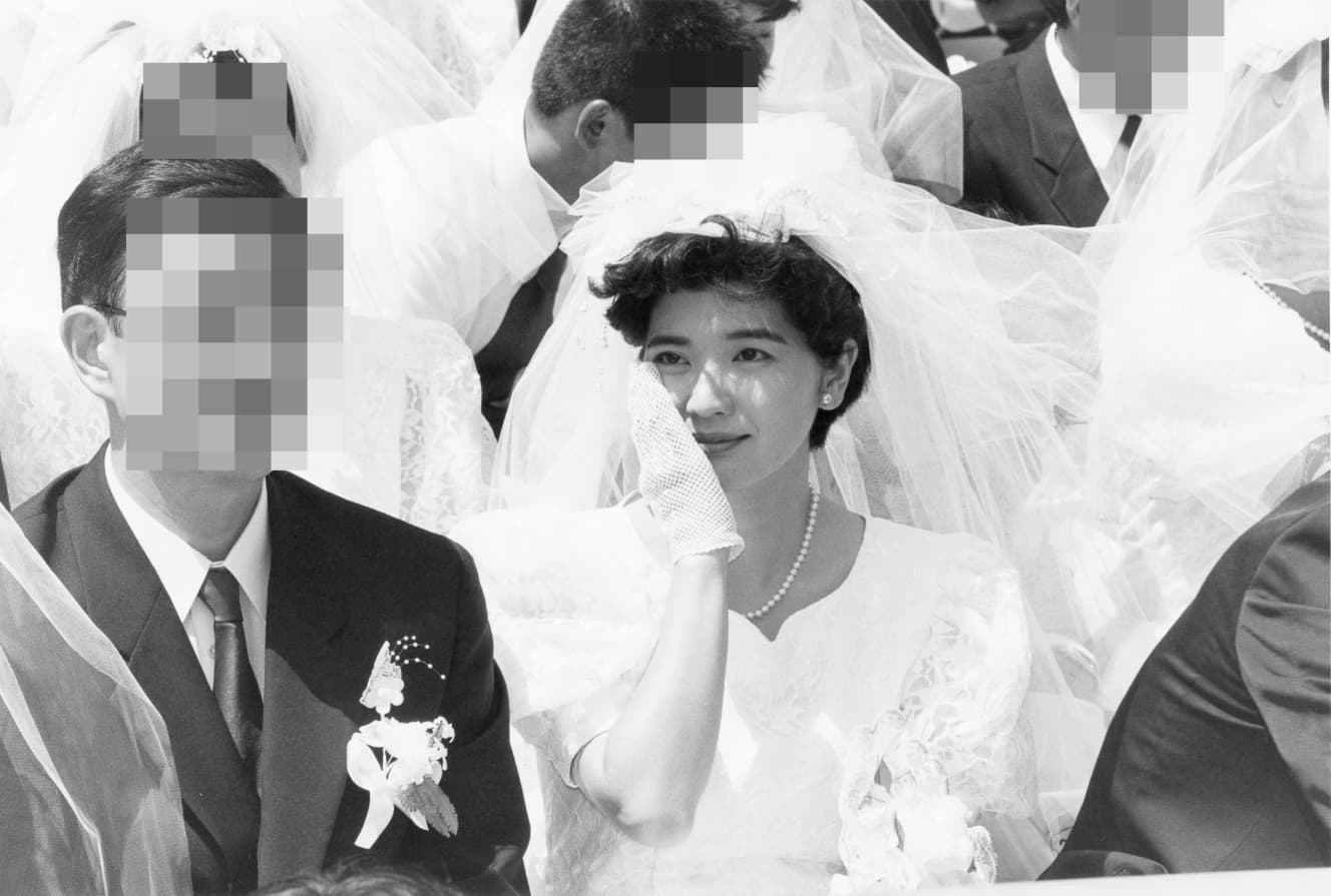 92年の合同結婚式に参列した桜田淳子