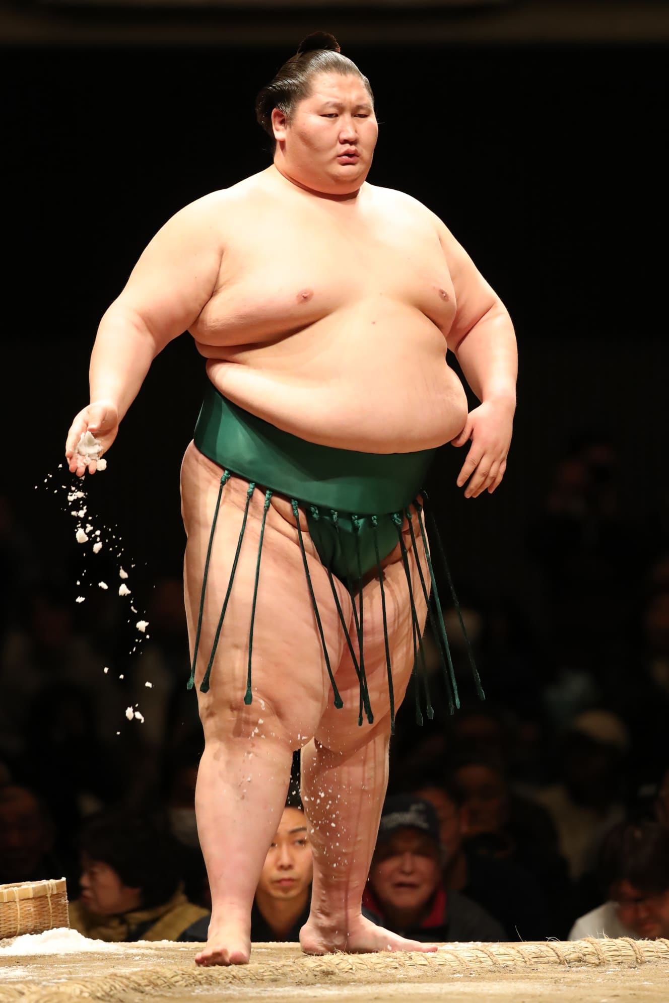 身長190cm体重212kgの体格をいかし7月場所で初優勝した逸ノ城(画像:アフロ)