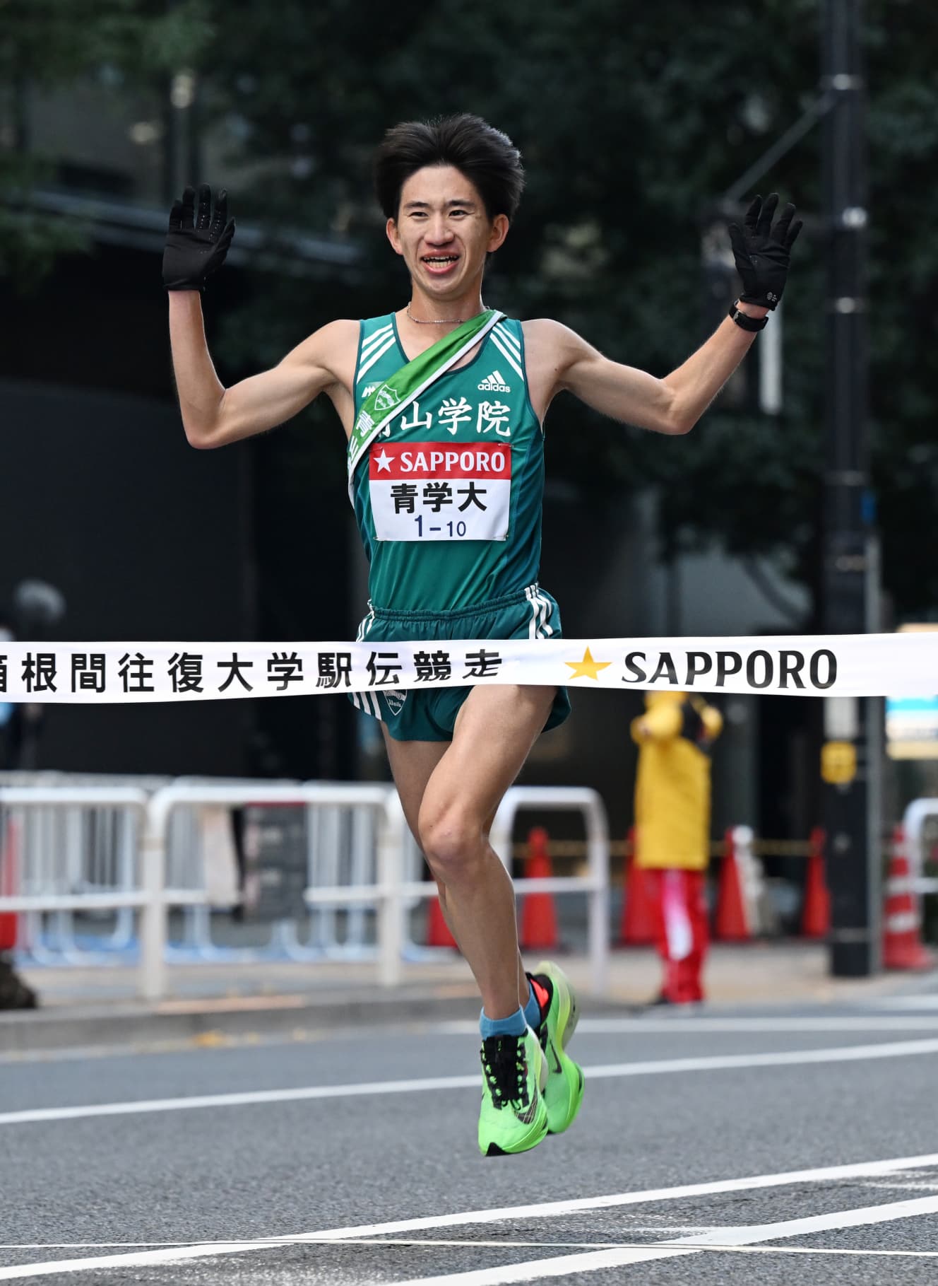 3位となるも駒澤の独走を許した青学(画像:時事通信社)