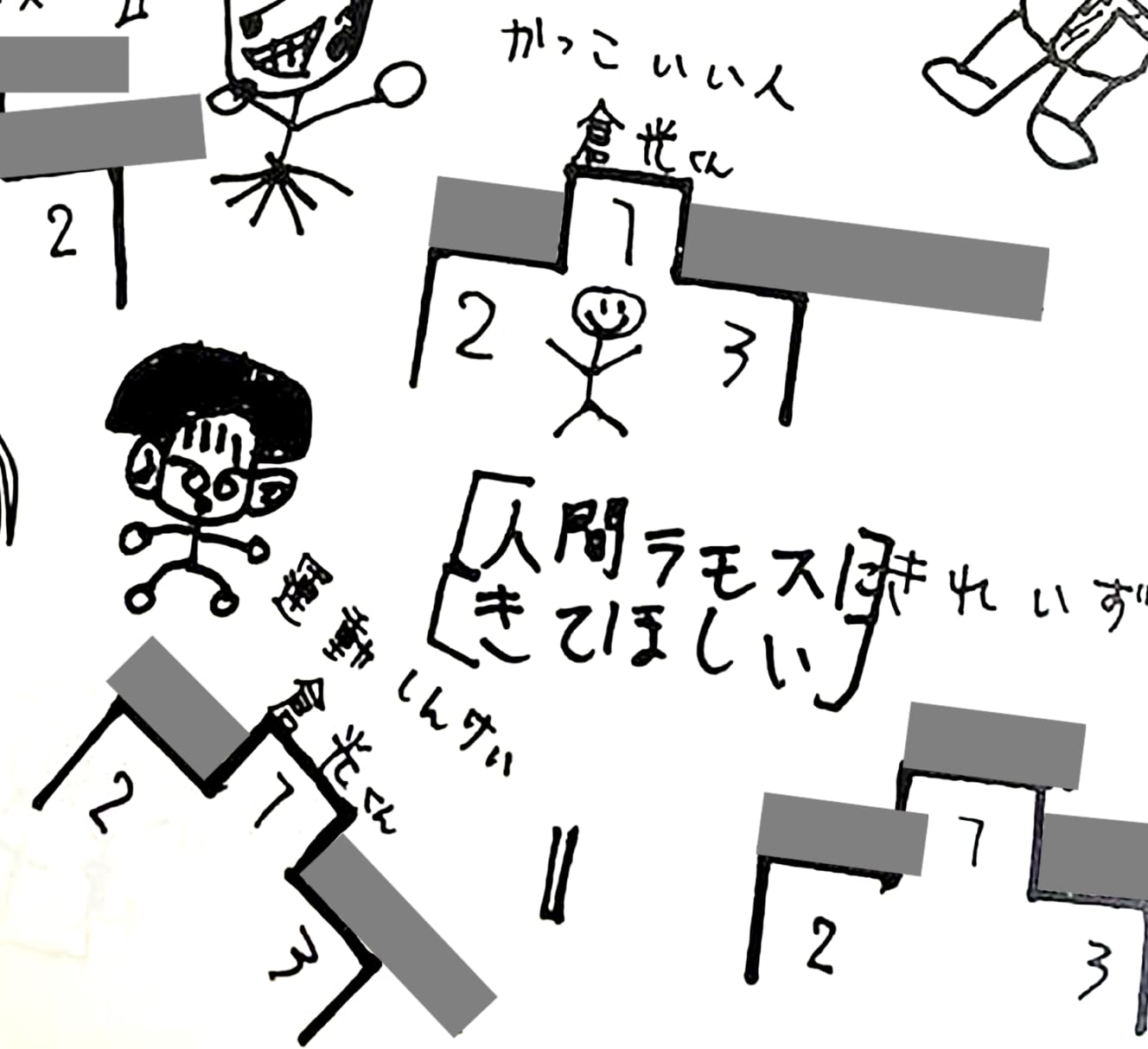 クラスの投票では「かっこいい人」「運動神経がいい人」の１位に選ばれている