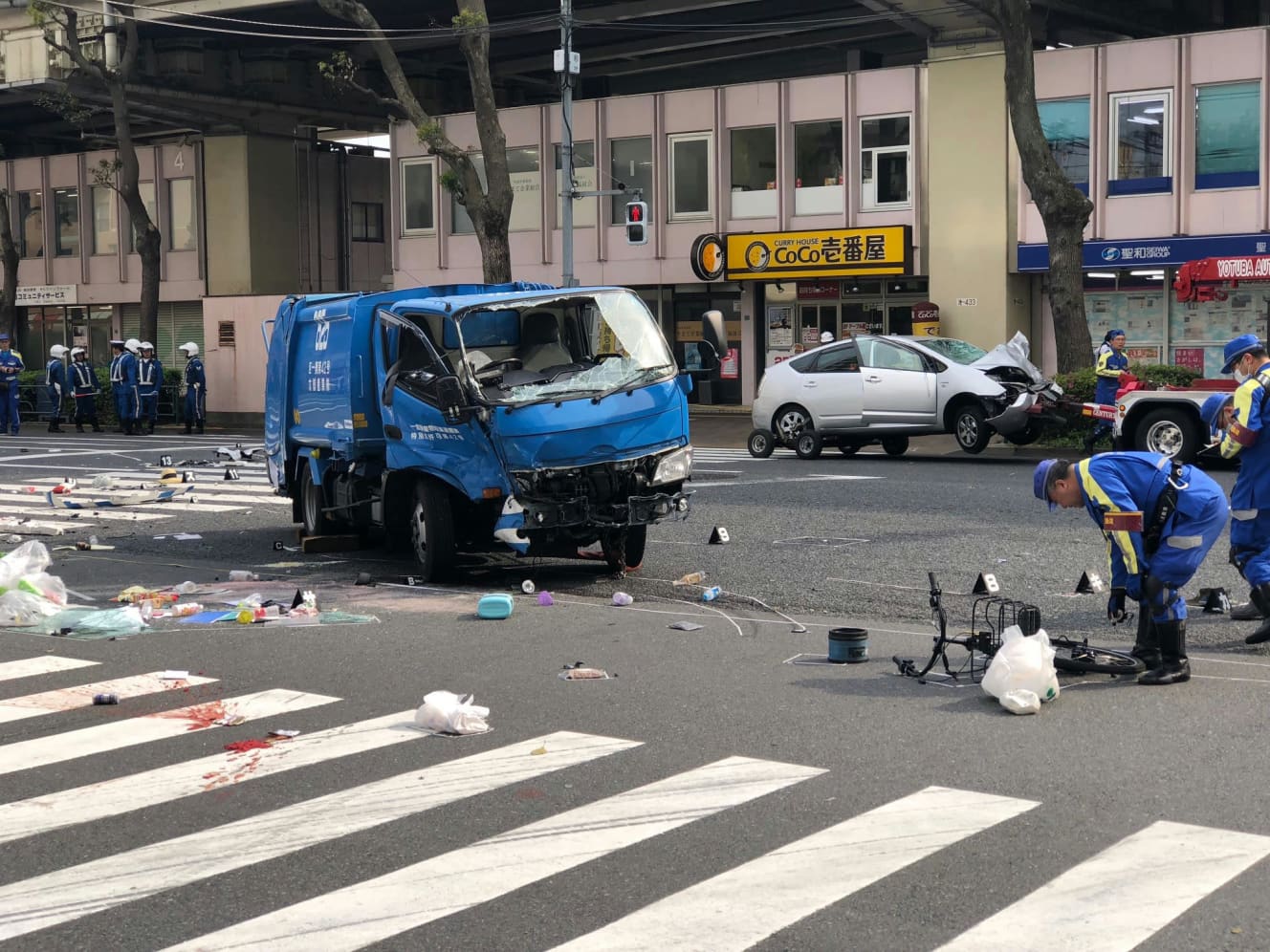 2019年４月に東京・東池袋で起きた自動車の暴走事故現場